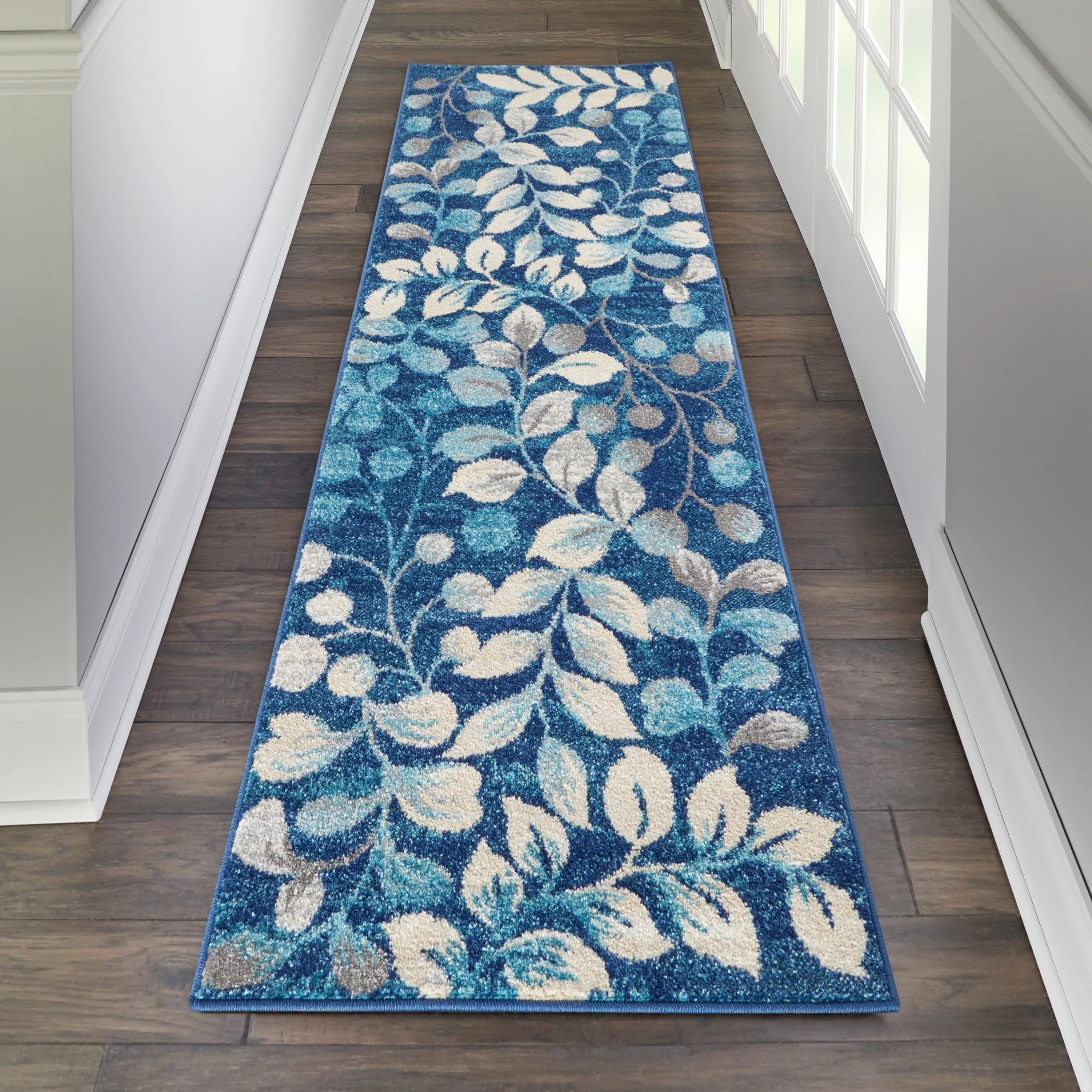 Nourison Tranquil Abstract Floral Leaves Botanical Area Rug