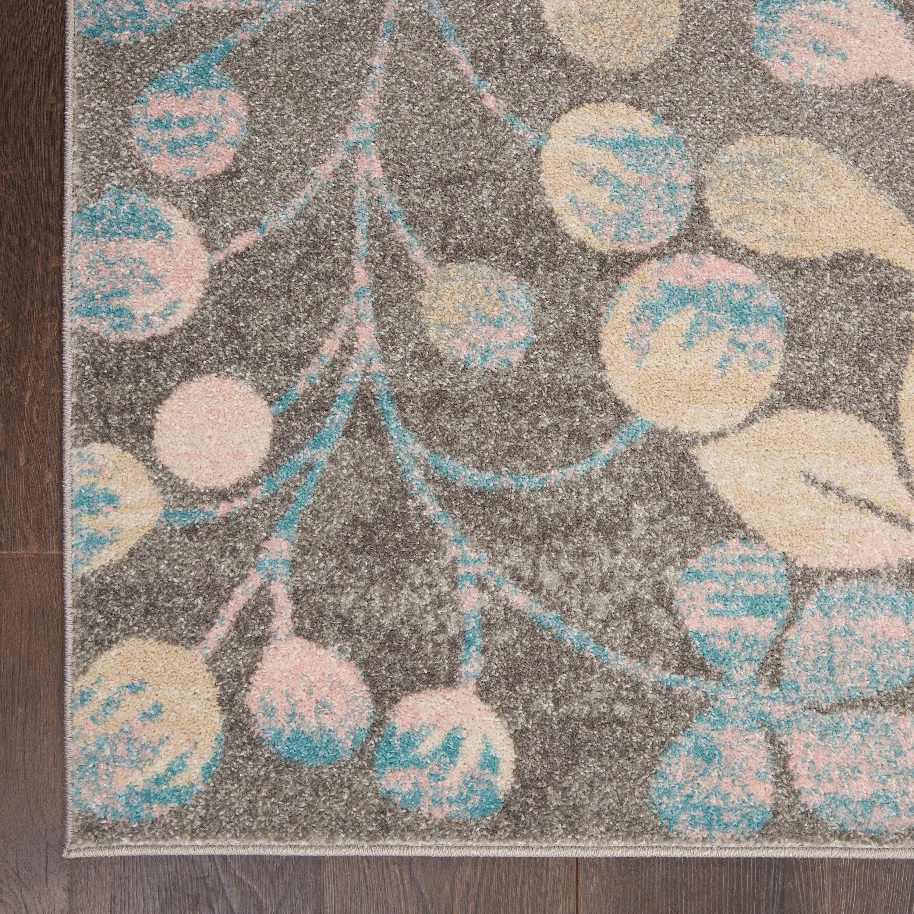 Nourison Tranquil Abstract Floral Leaves Botanical Area Rug