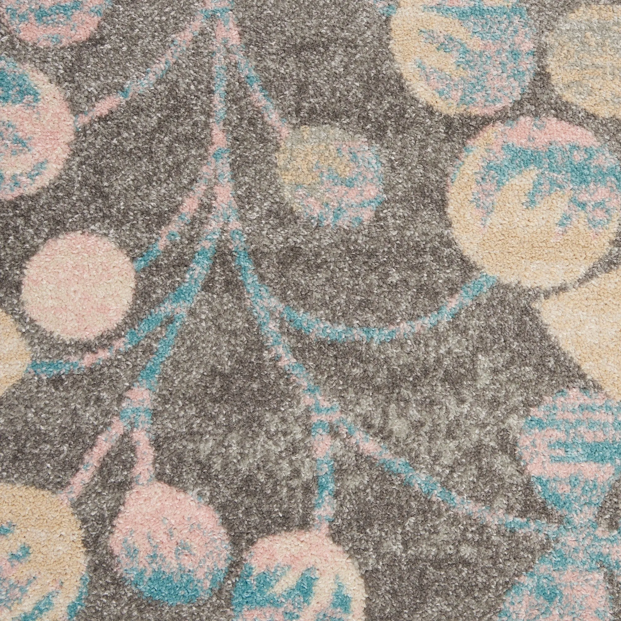 Nourison Tranquil Abstract Floral Leaves Botanical Area Rug