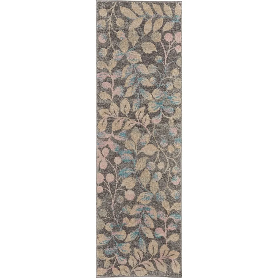 Nourison Tranquil Abstract Floral Leaves Botanical Area Rug