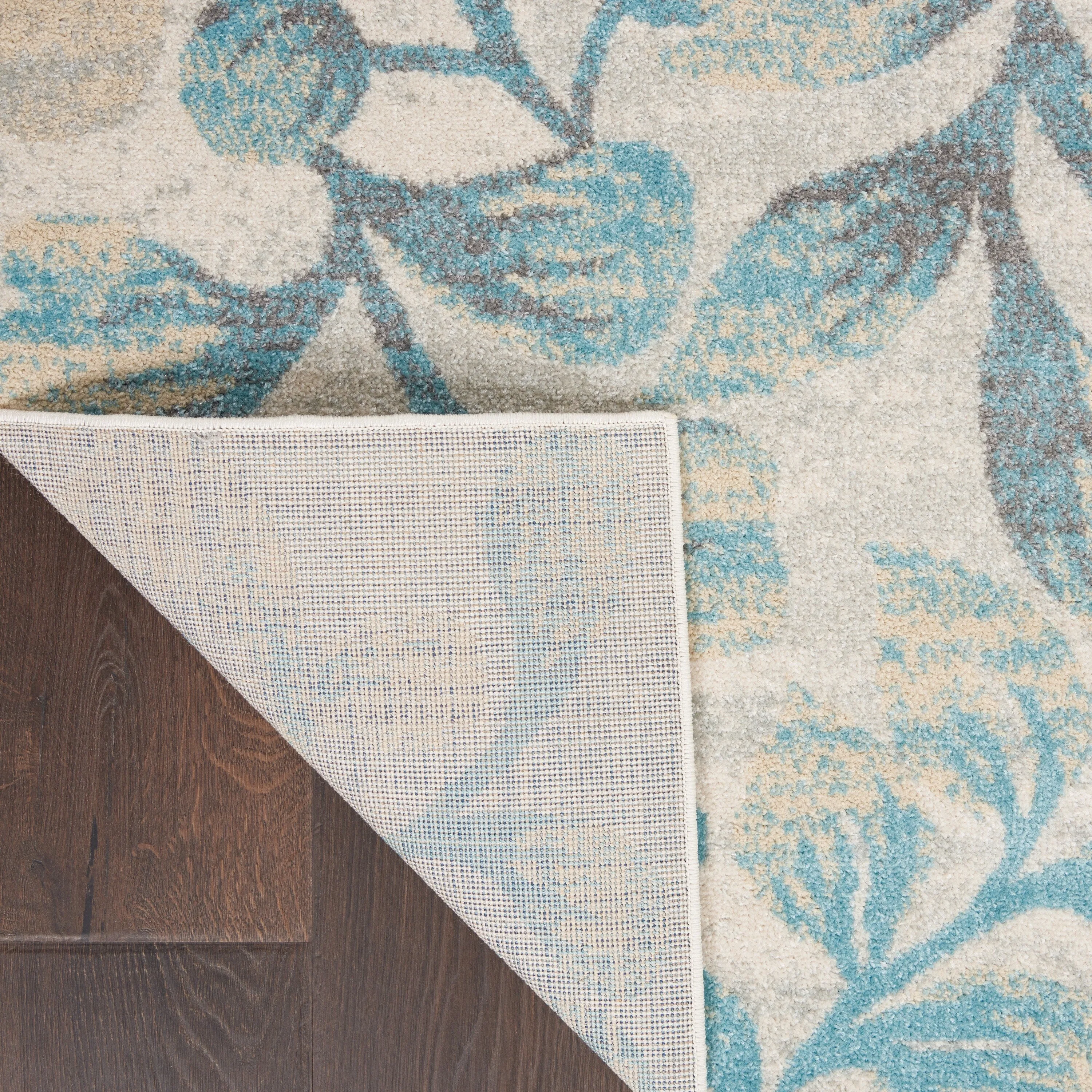 Nourison Tranquil Abstract Floral Leaves Botanical Area Rug
