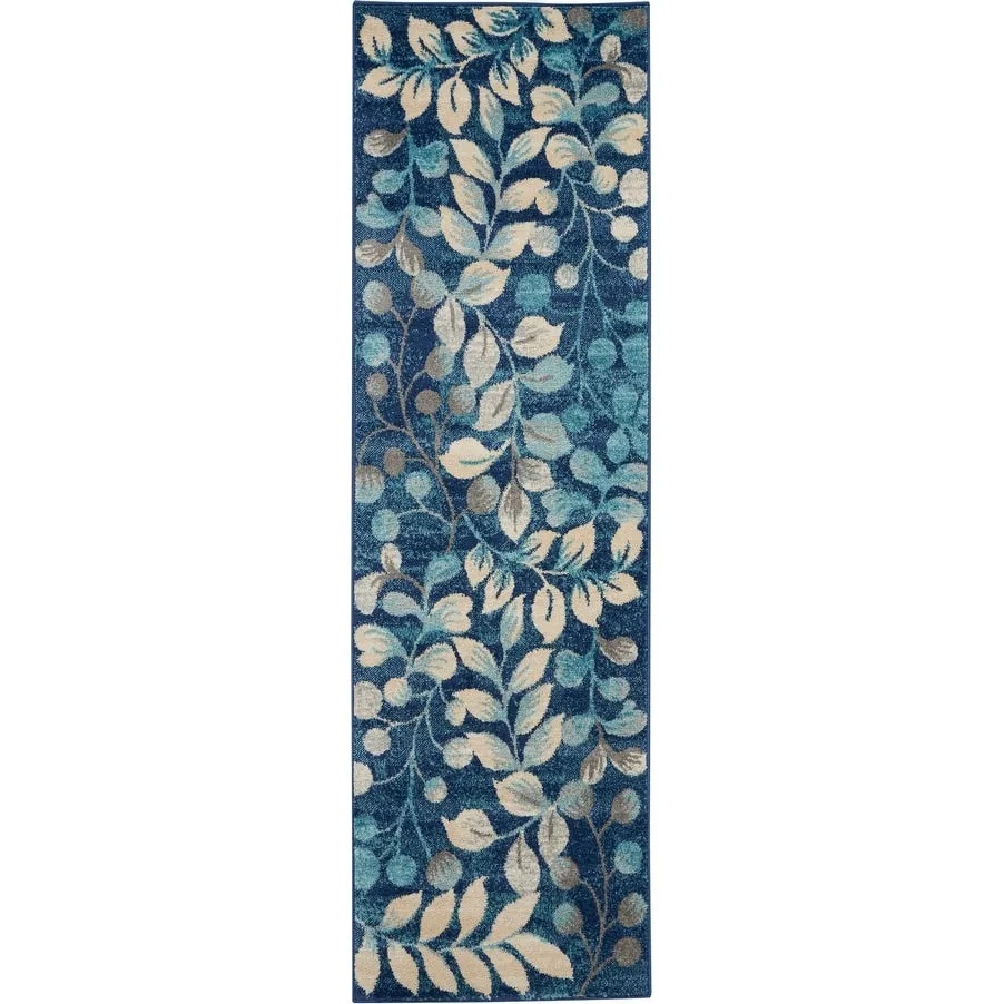 Nourison Tranquil Abstract Floral Leaves Botanical Area Rug