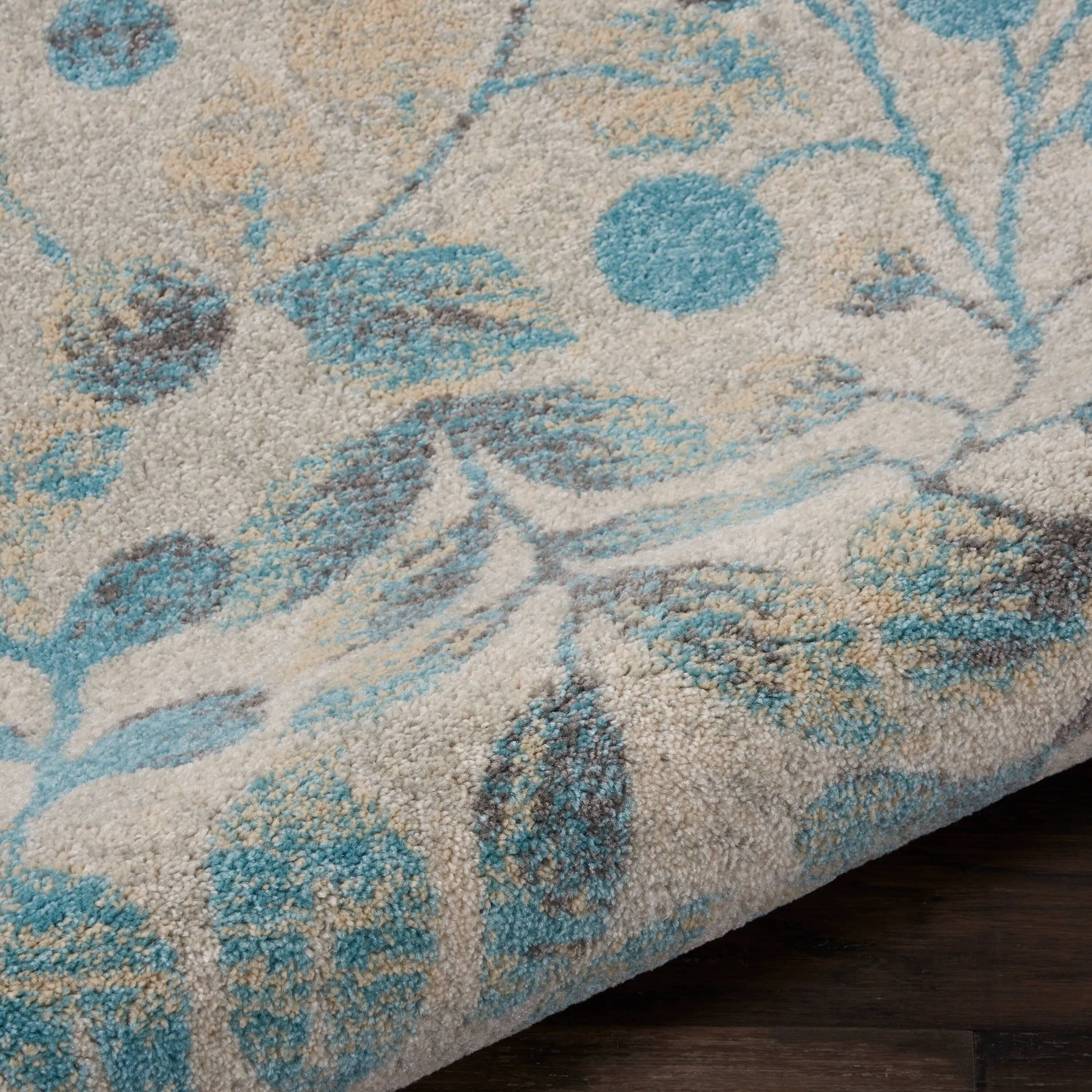 Nourison Tranquil Abstract Floral Leaves Botanical Area Rug