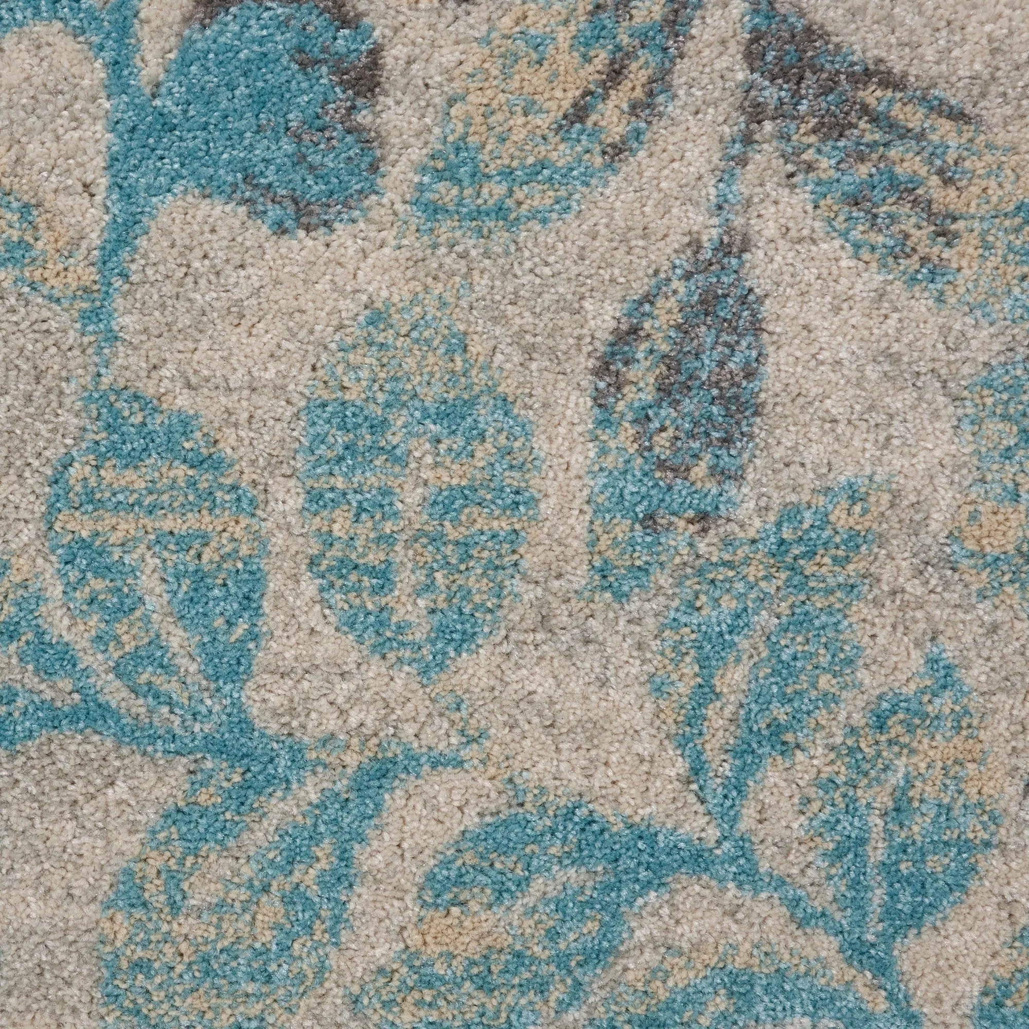 Nourison Tranquil Abstract Floral Leaves Botanical Area Rug