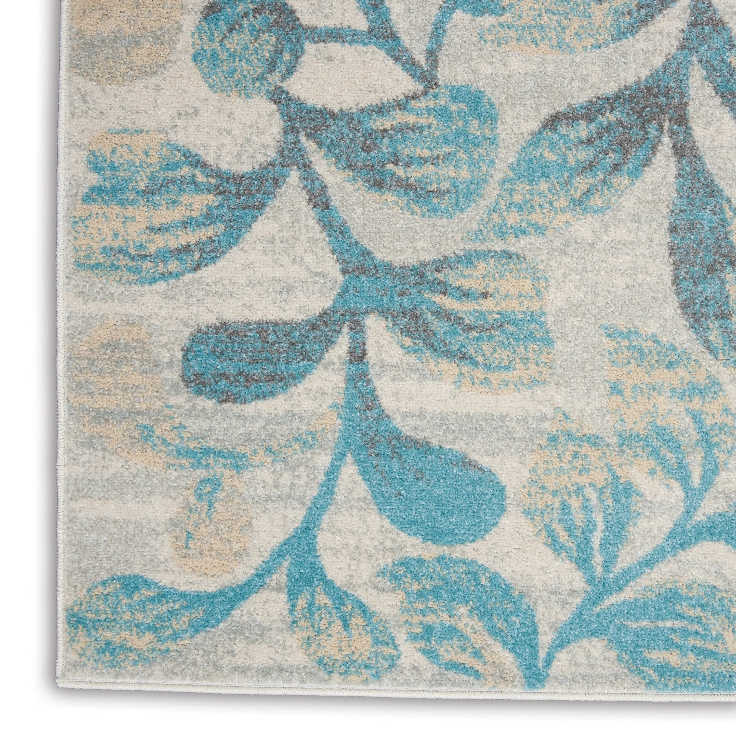 Nourison Tranquil Abstract Floral Leaves Botanical Area Rug