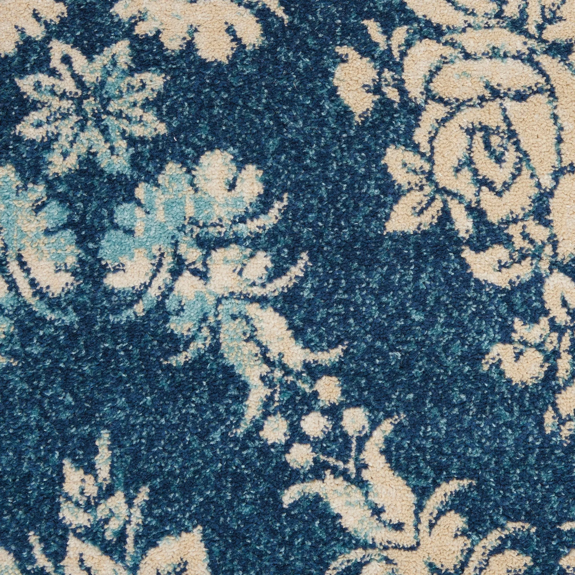 Nourison Tranquil French Country Floral Damask Area Rug