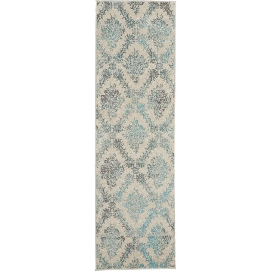 Nourison Tranquil French Country Floral Damask Area Rug