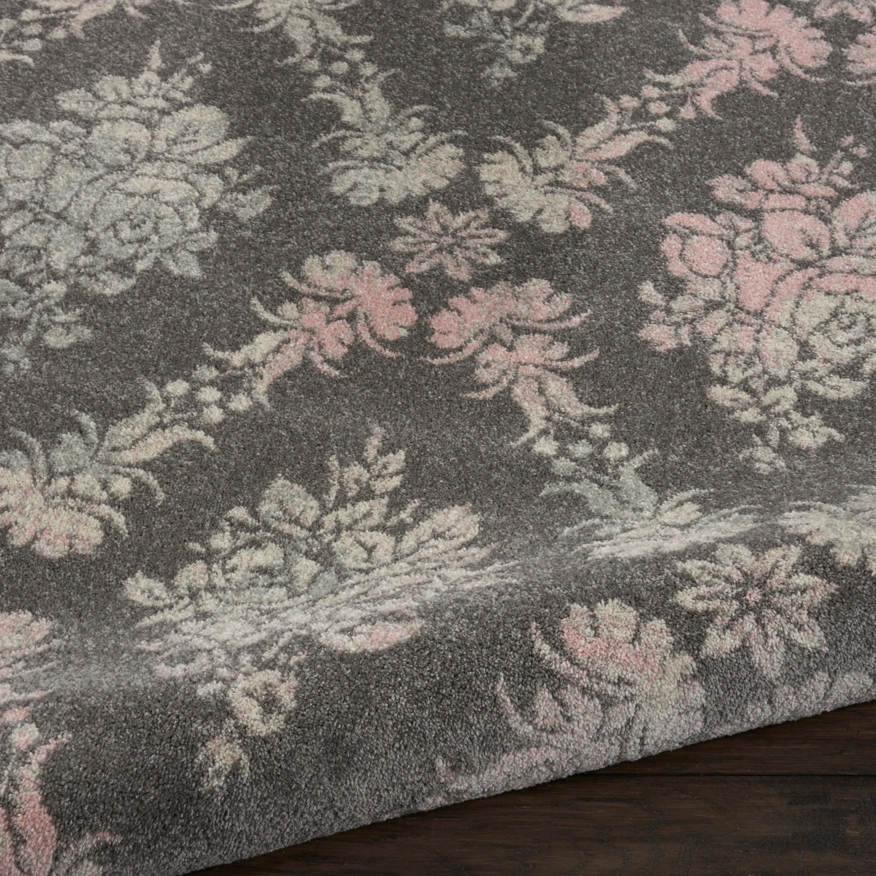 Nourison Tranquil French Country Floral Damask Area Rug