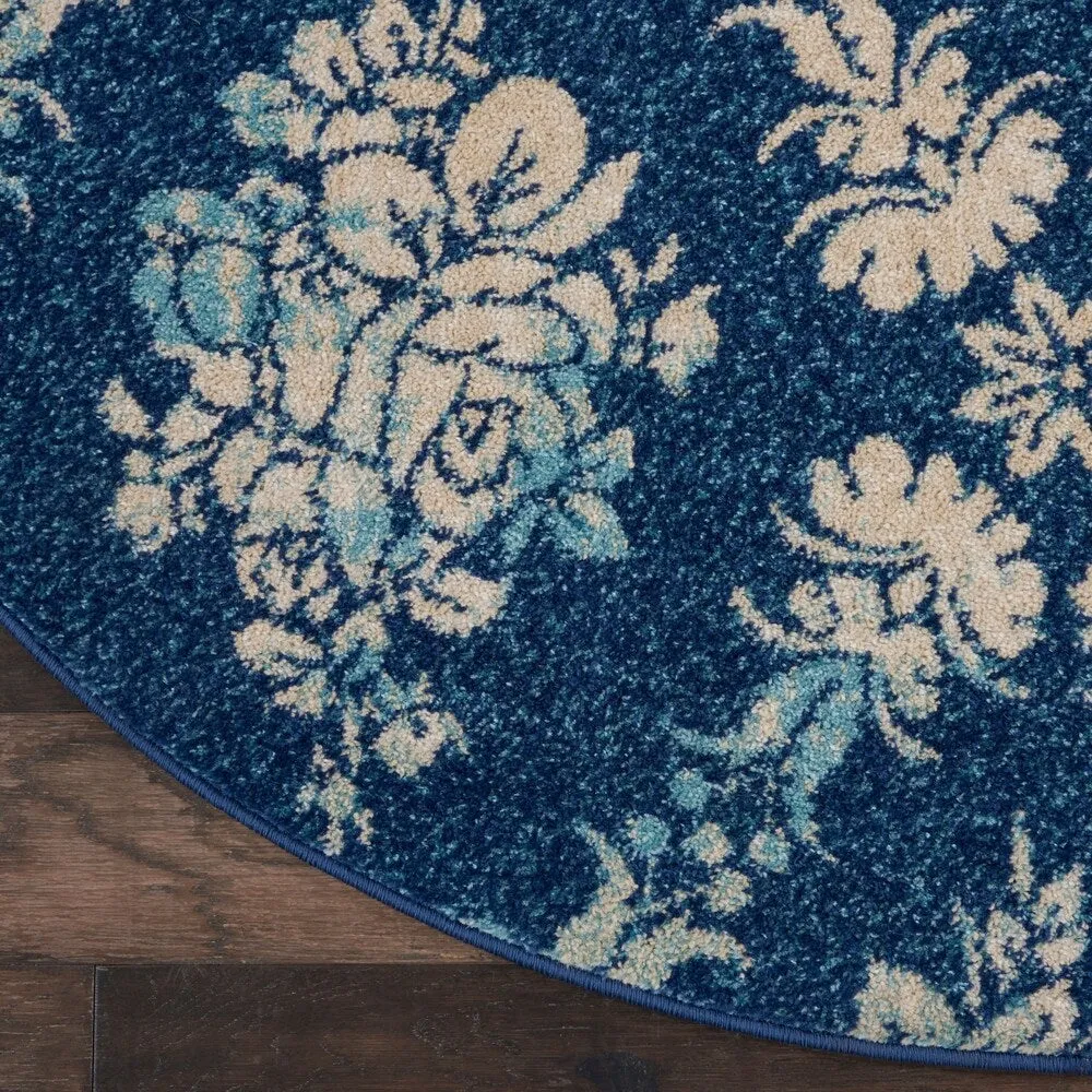 Nourison Tranquil French Country Floral Damask Area Rug
