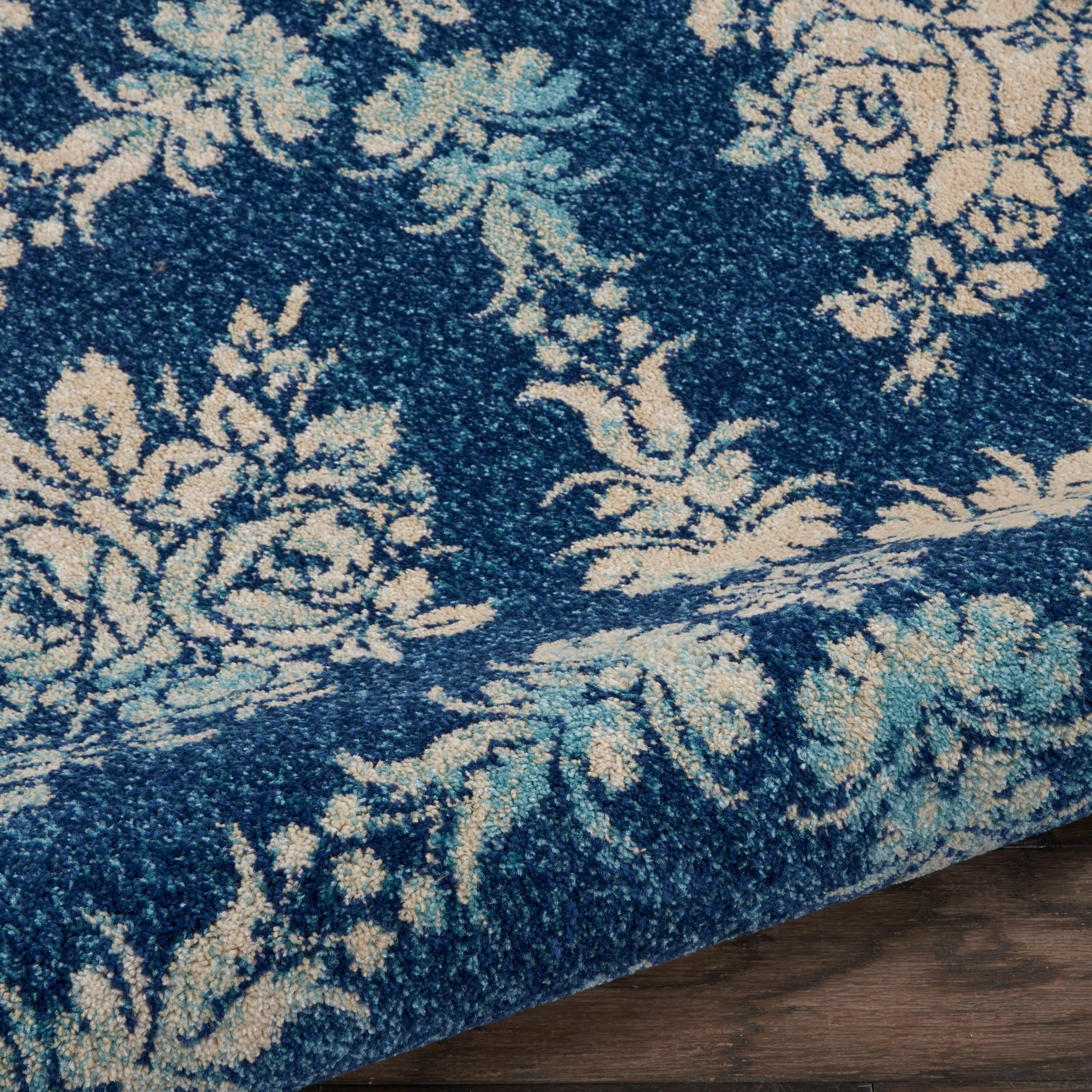 Nourison Tranquil French Country Floral Damask Area Rug