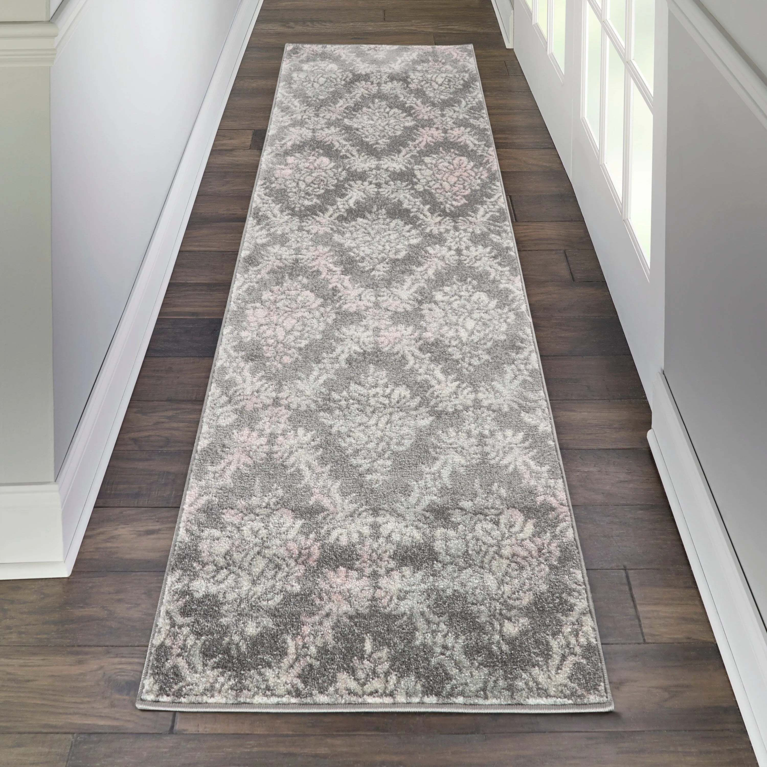 Nourison Tranquil French Country Floral Damask Area Rug