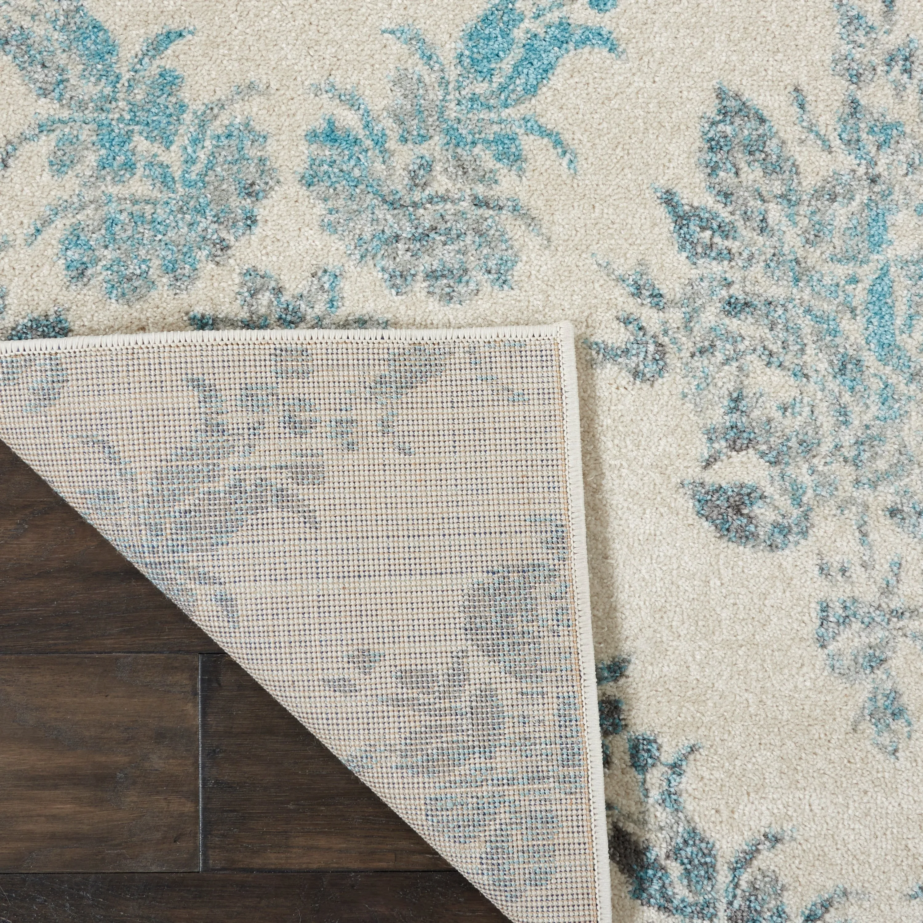 Nourison Tranquil French Country Floral Damask Area Rug