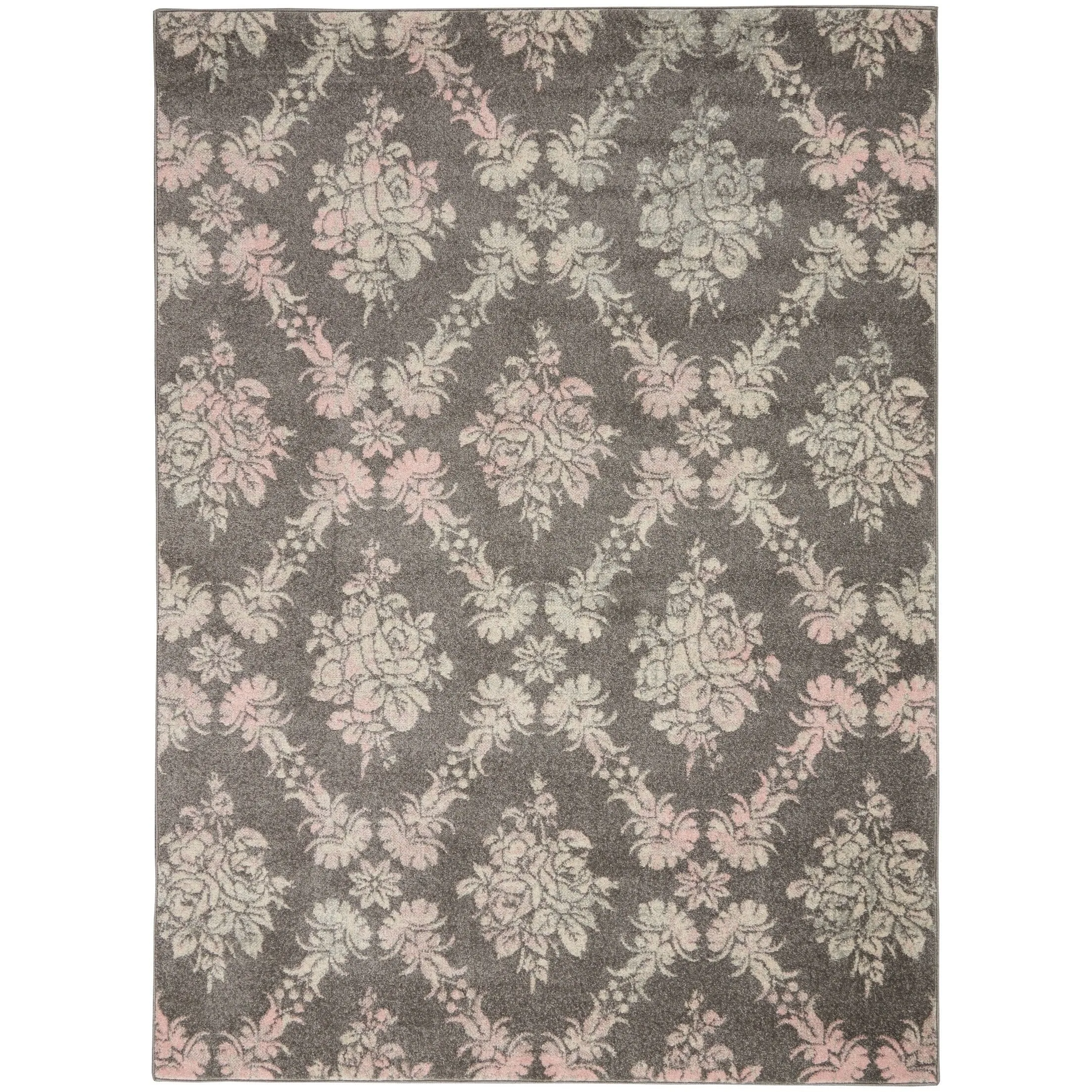 Nourison Tranquil French Country Floral Damask Area Rug