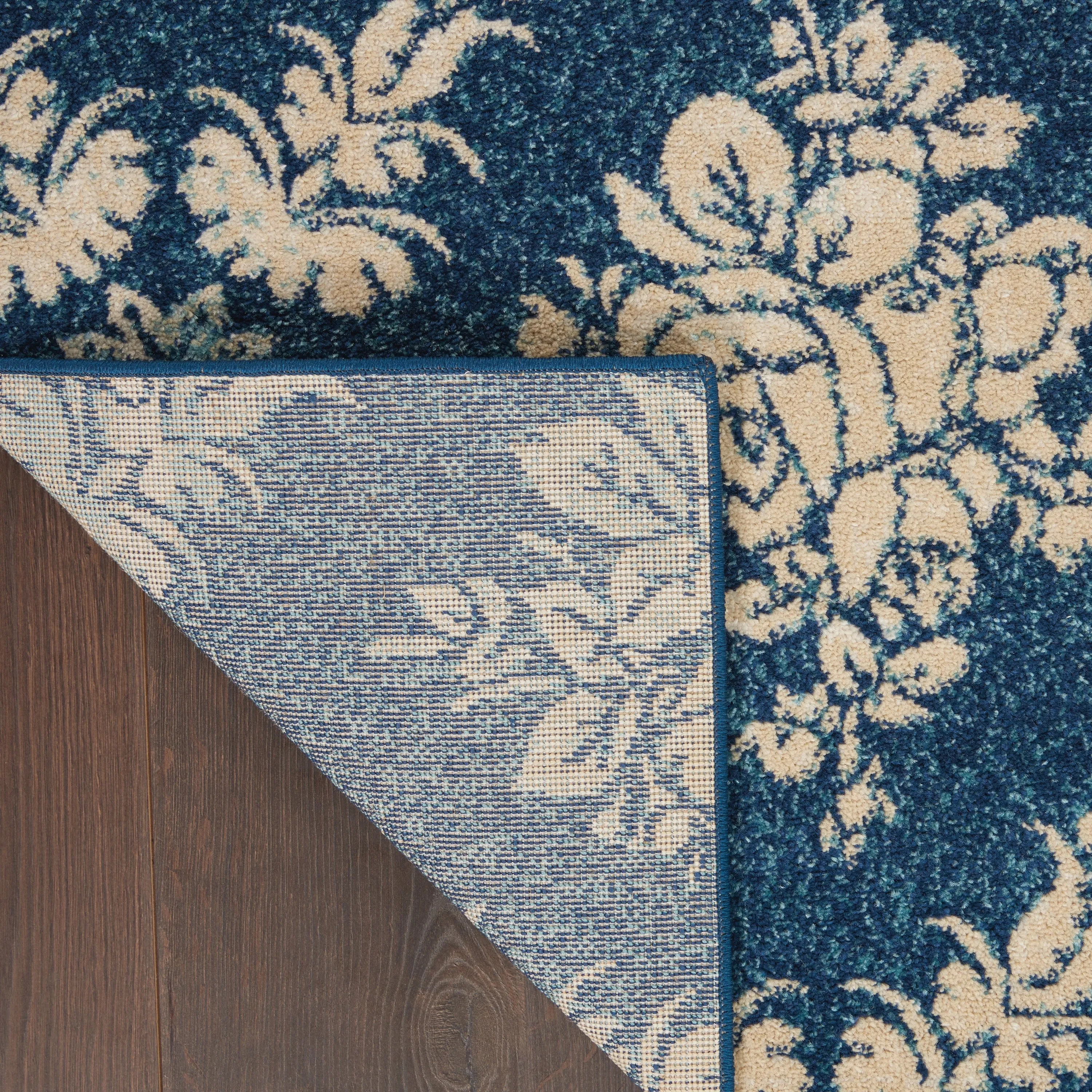 Nourison Tranquil French Country Floral Damask Area Rug