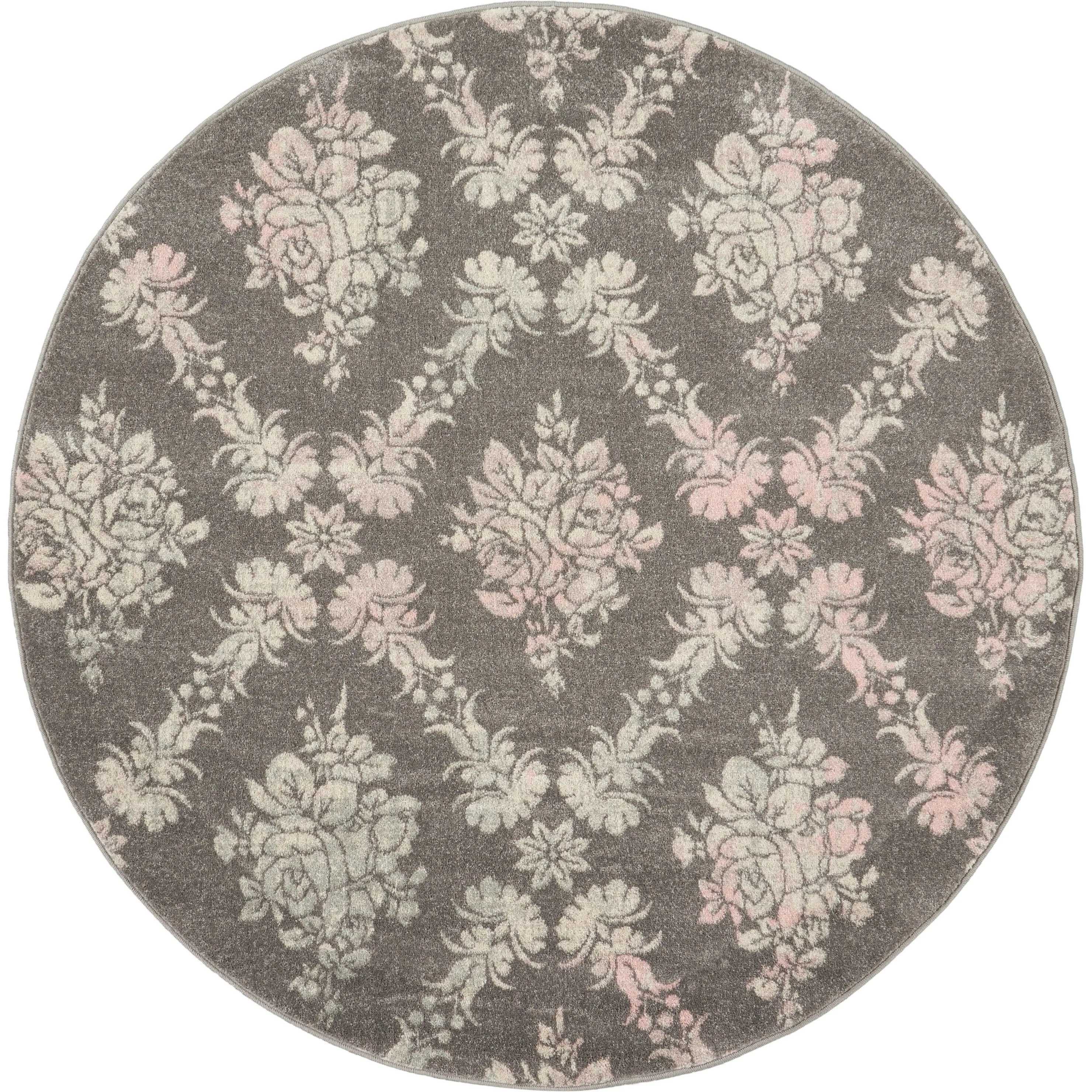 Nourison Tranquil French Country Floral Damask Area Rug