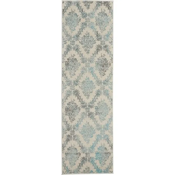 Nourison Tranquil French Country Floral Damask Area Rug