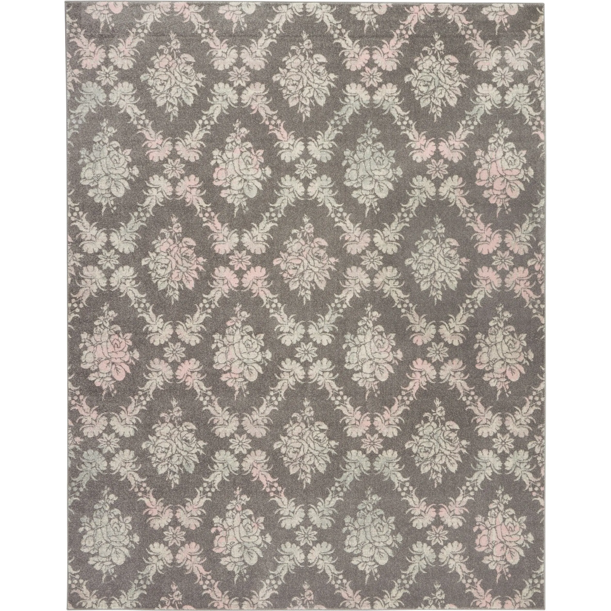 Nourison Tranquil French Country Floral Damask Area Rug