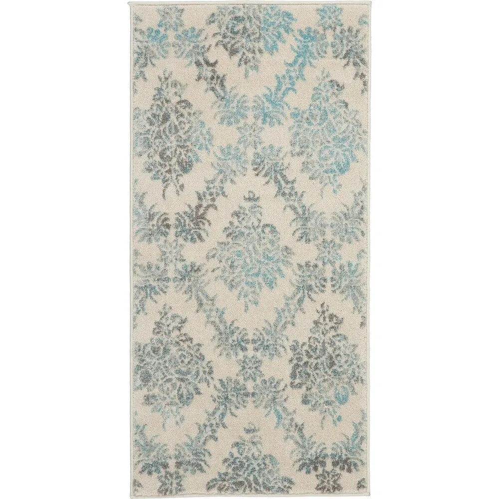 Nourison Tranquil French Country Floral Damask Area Rug