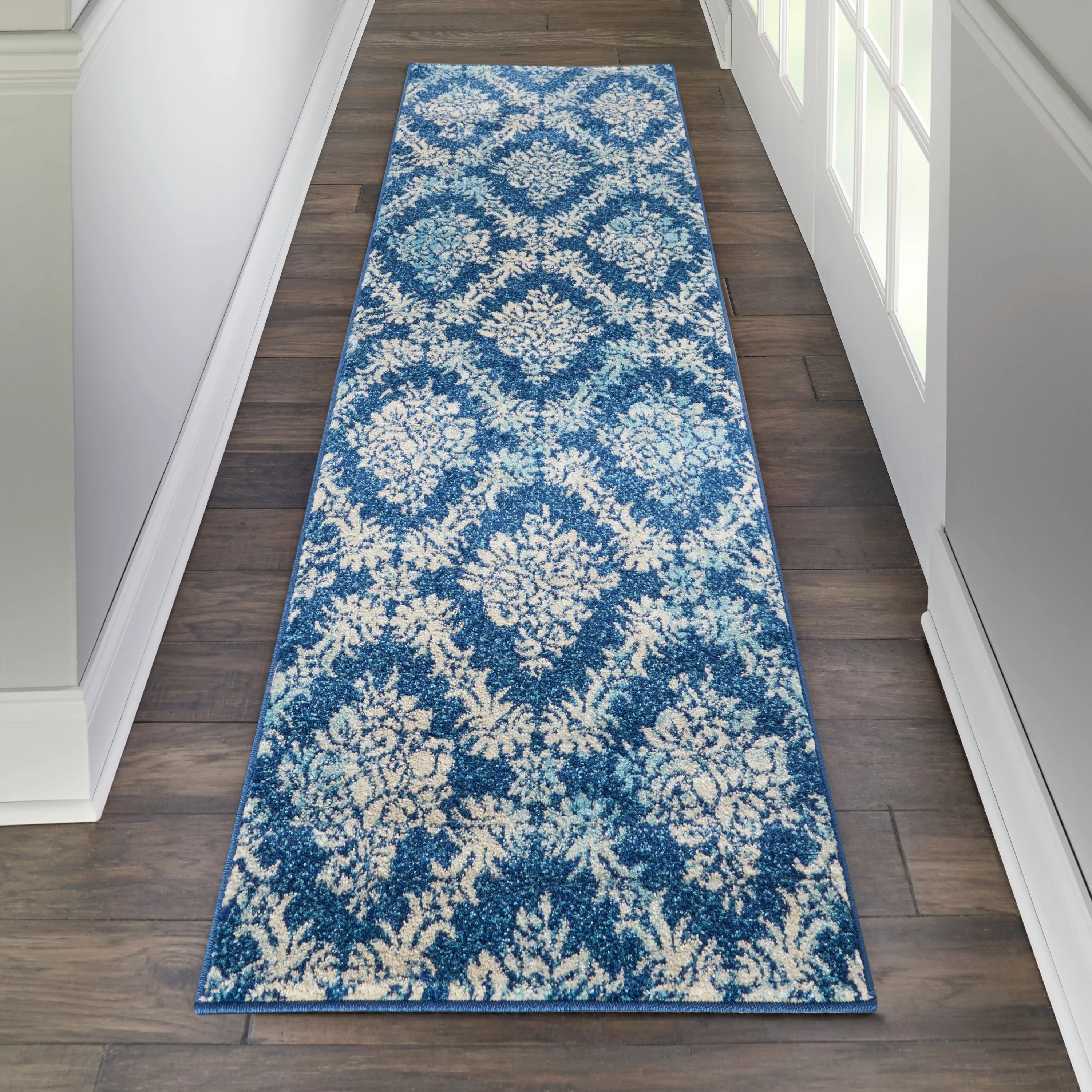 Nourison Tranquil French Country Floral Damask Area Rug