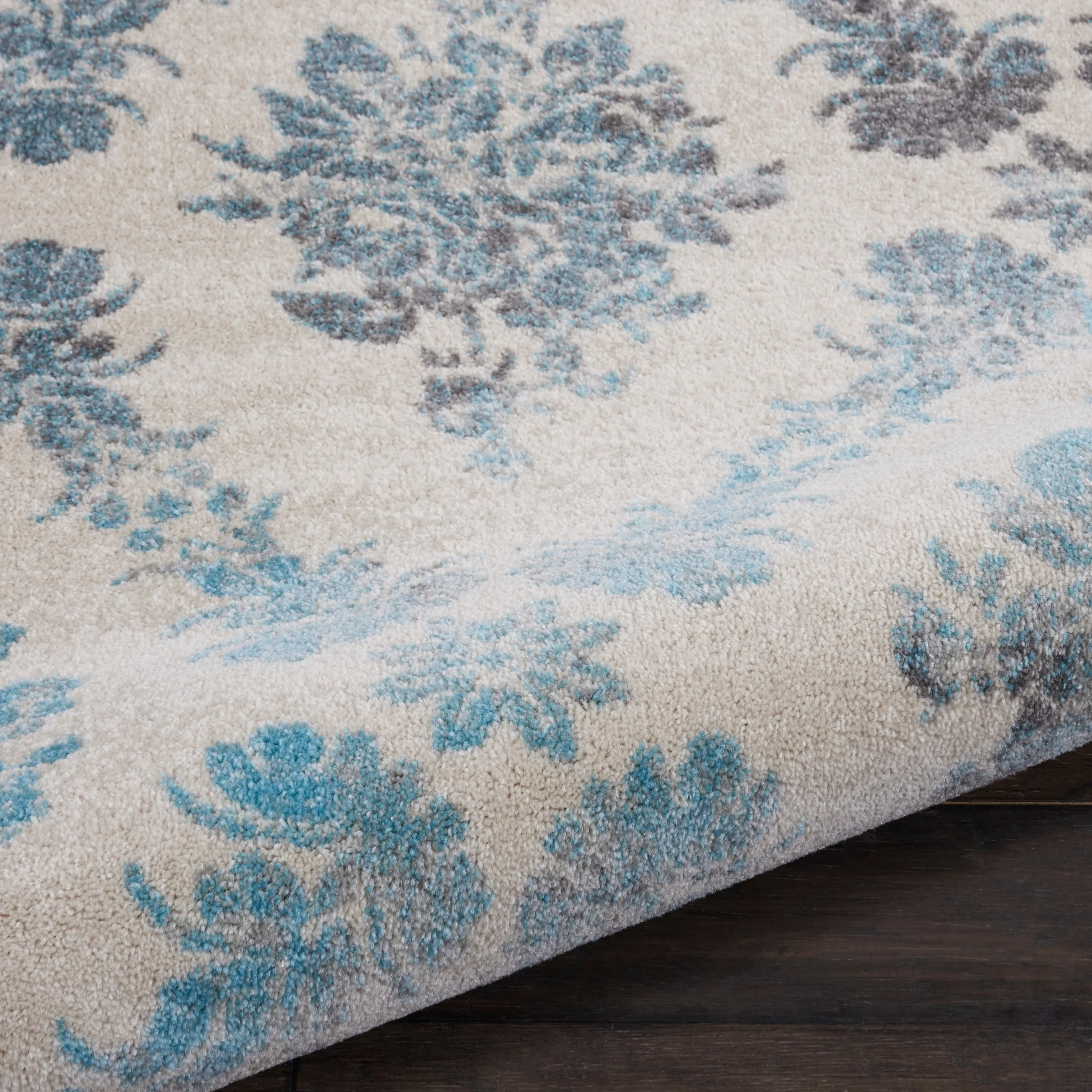 Nourison Tranquil French Country Floral Damask Area Rug