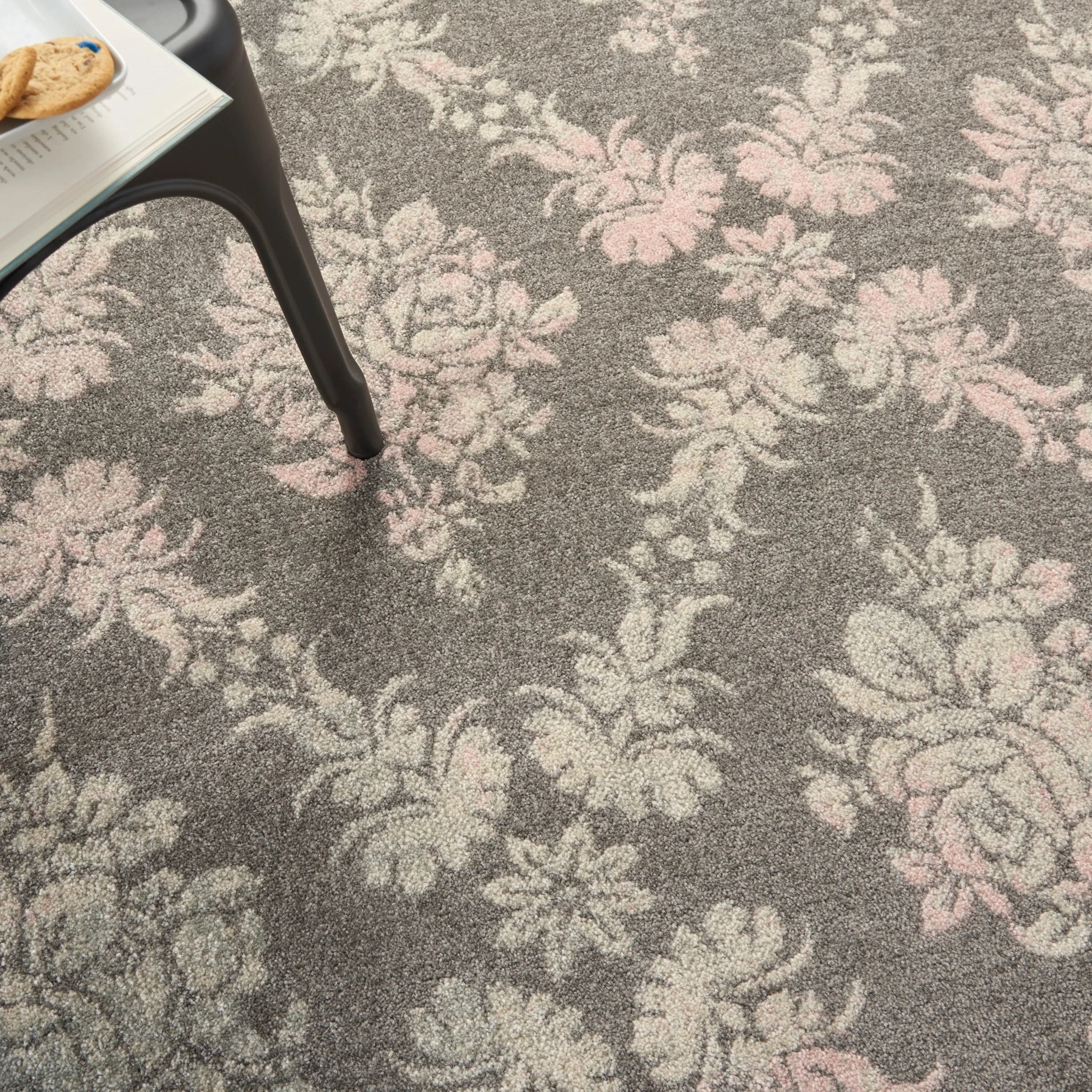 Nourison Tranquil French Country Floral Damask Area Rug