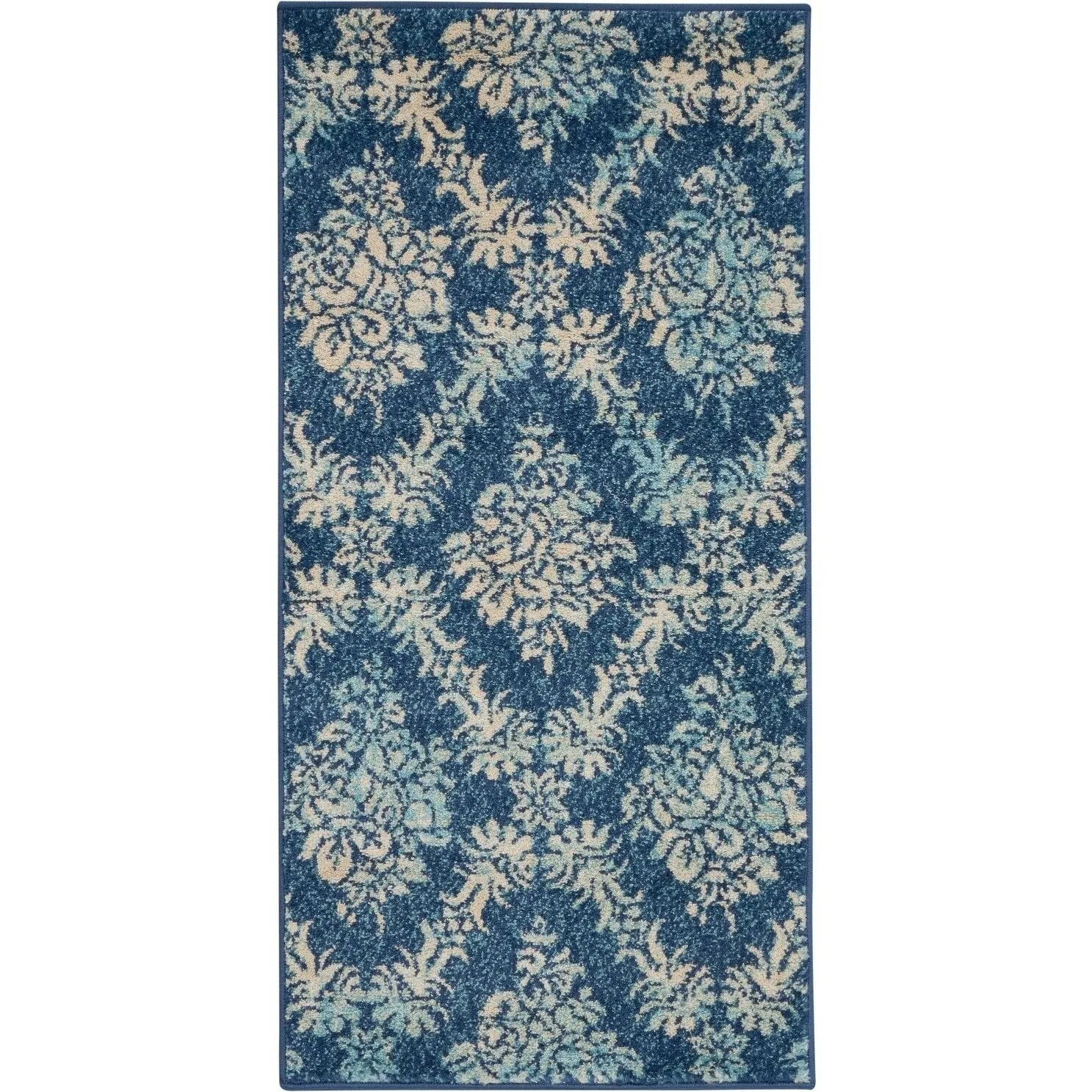 Nourison Tranquil French Country Floral Damask Area Rug