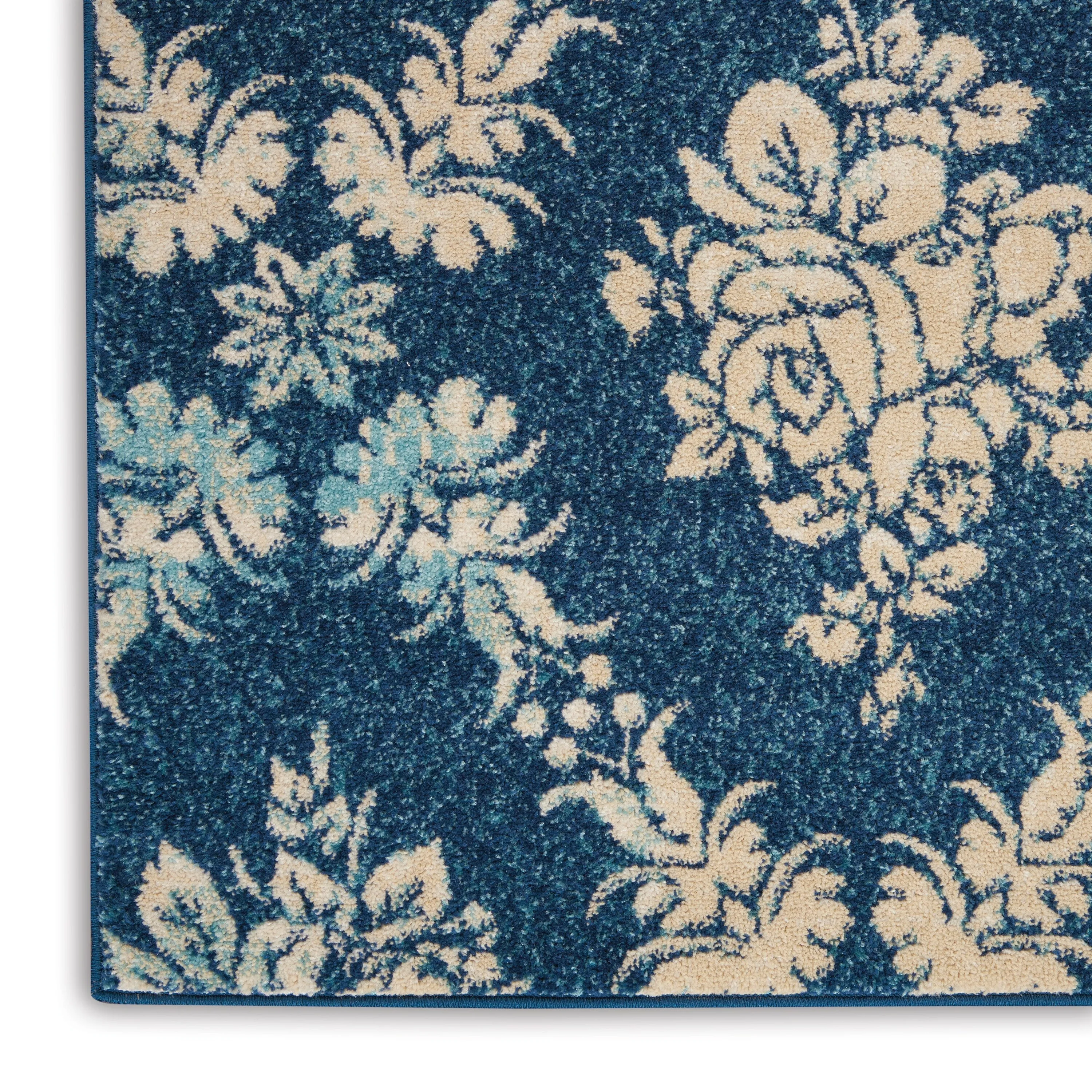 Nourison Tranquil French Country Floral Damask Area Rug