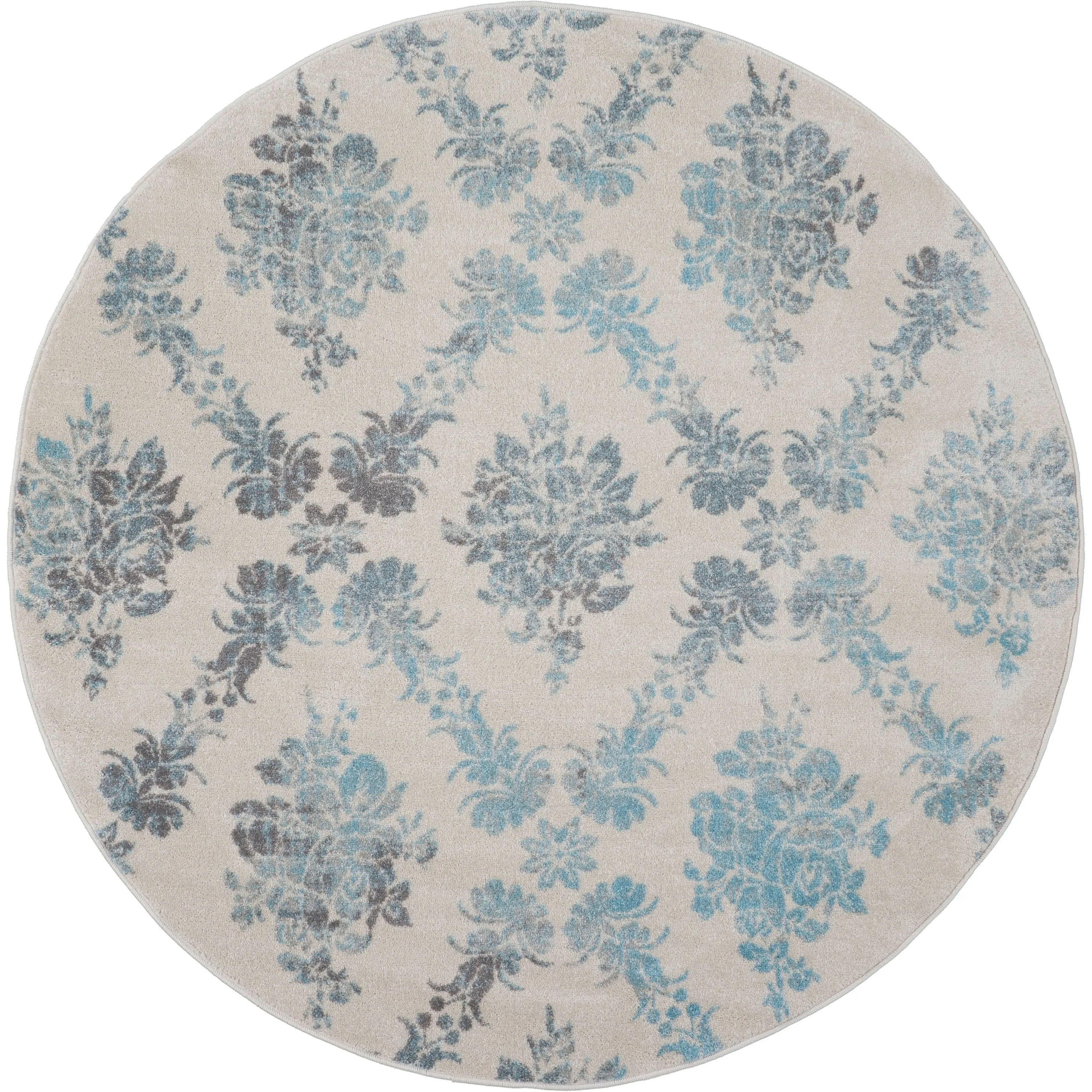Nourison Tranquil French Country Floral Damask Area Rug