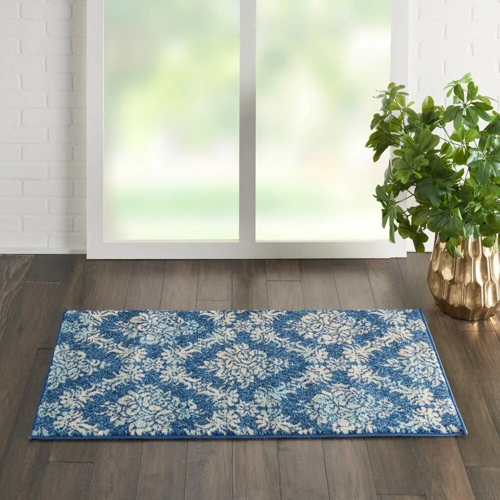 Nourison Tranquil French Country Floral Damask Area Rug
