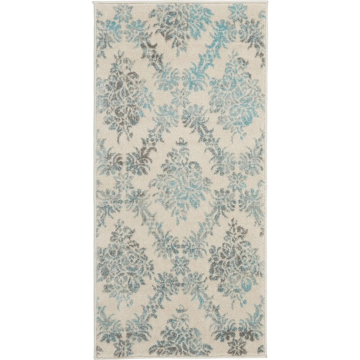 Nourison Tranquil French Country Floral Damask Area Rug