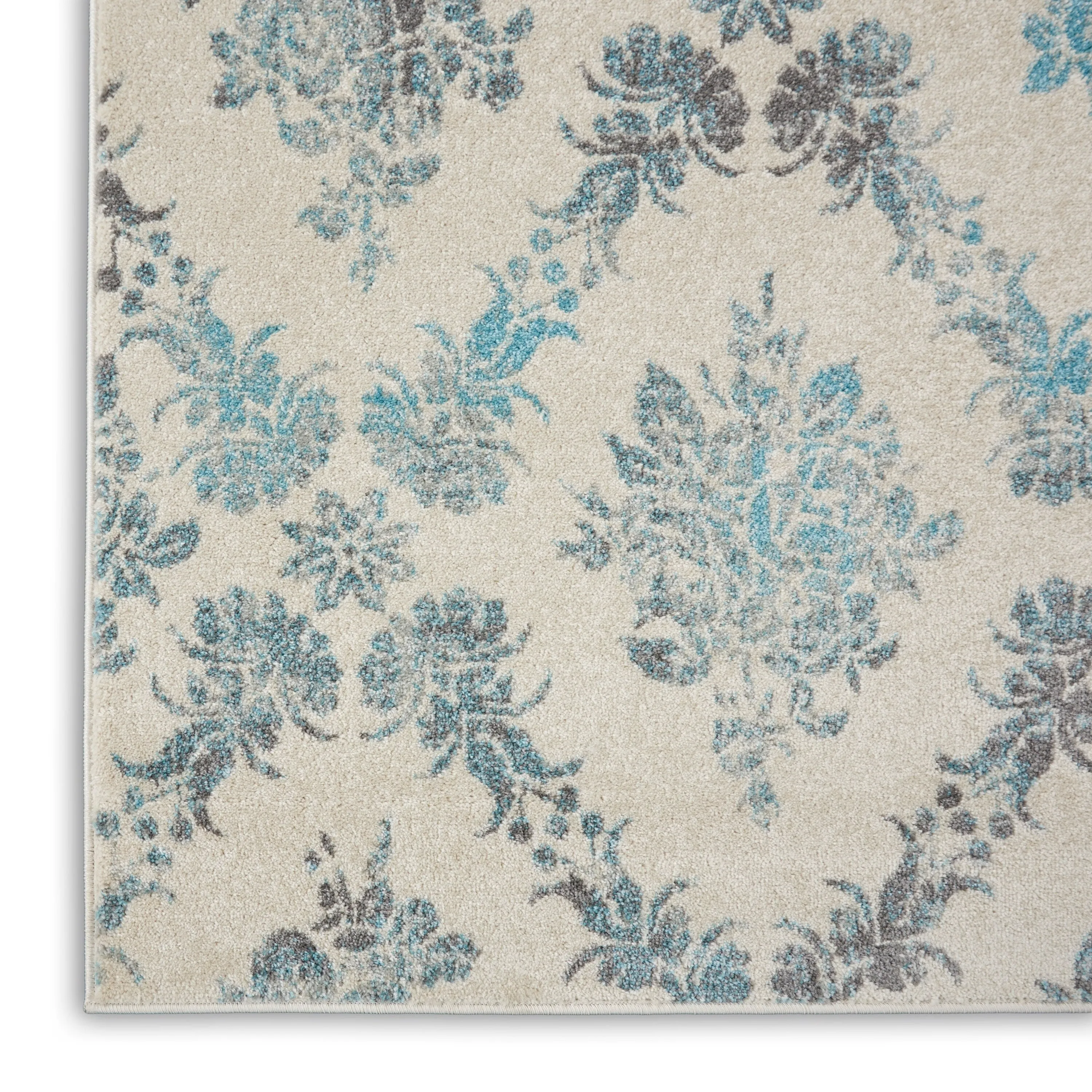 Nourison Tranquil French Country Floral Damask Area Rug