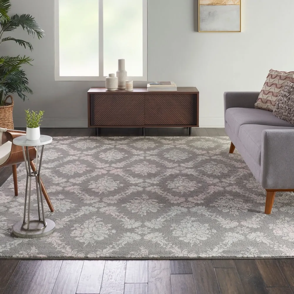 Nourison Tranquil French Country Floral Damask Area Rug