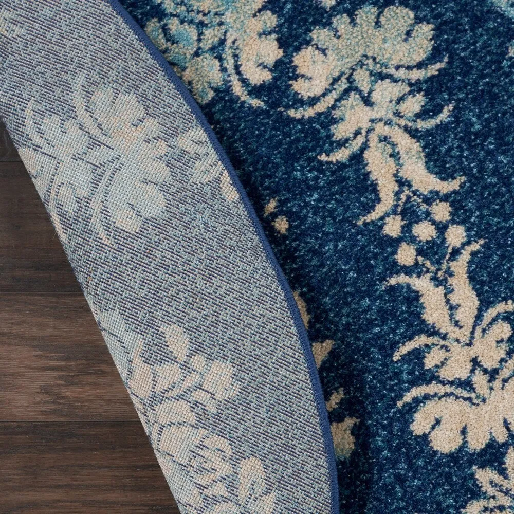 Nourison Tranquil French Country Floral Damask Area Rug