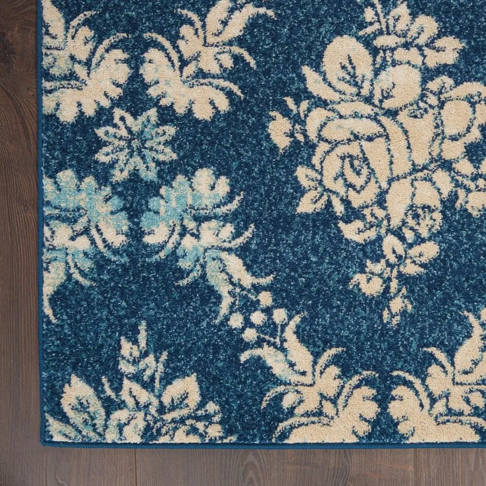 Nourison Tranquil French Country Floral Damask Area Rug