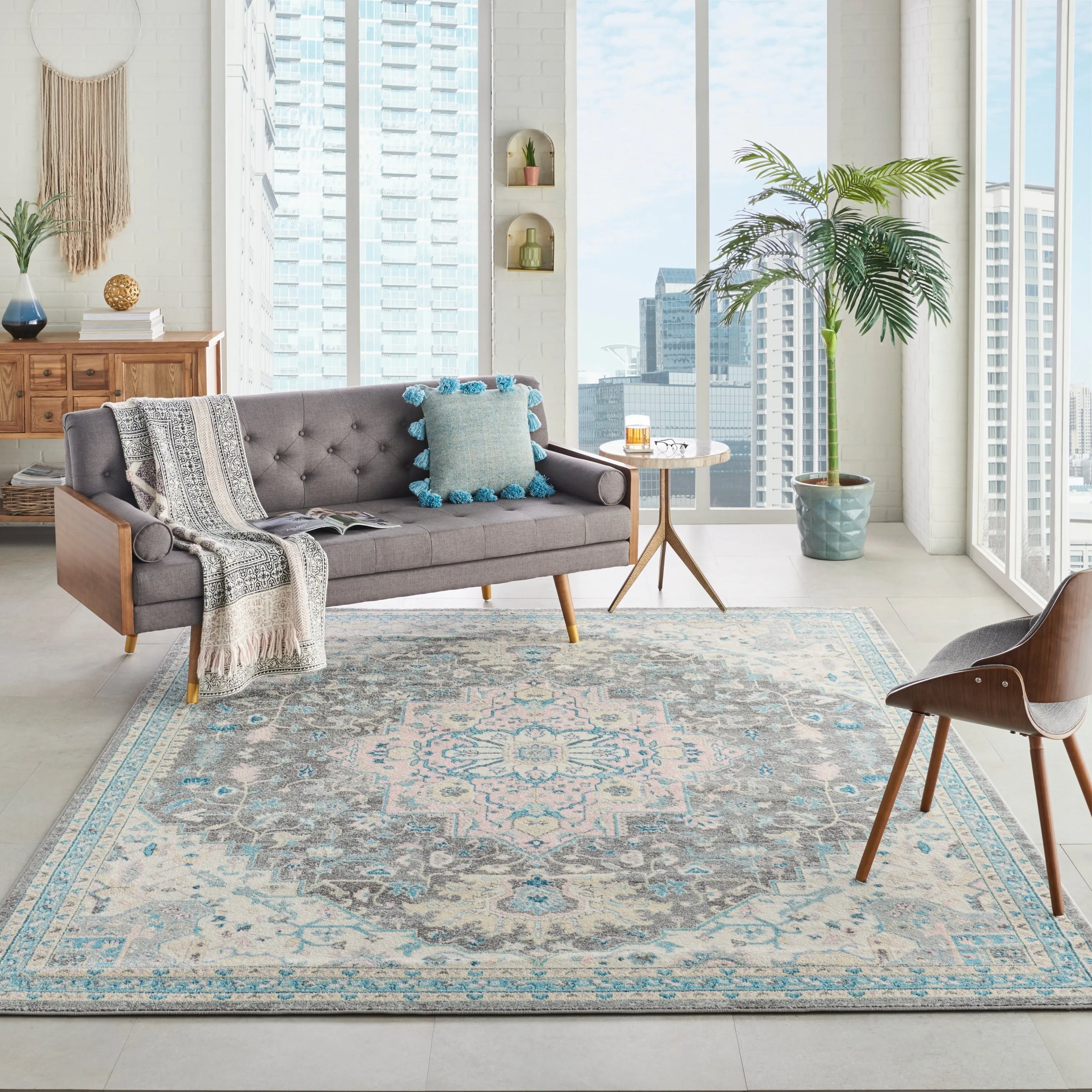 Nourison Tranquil Persian Vintage Oushak Area Rug