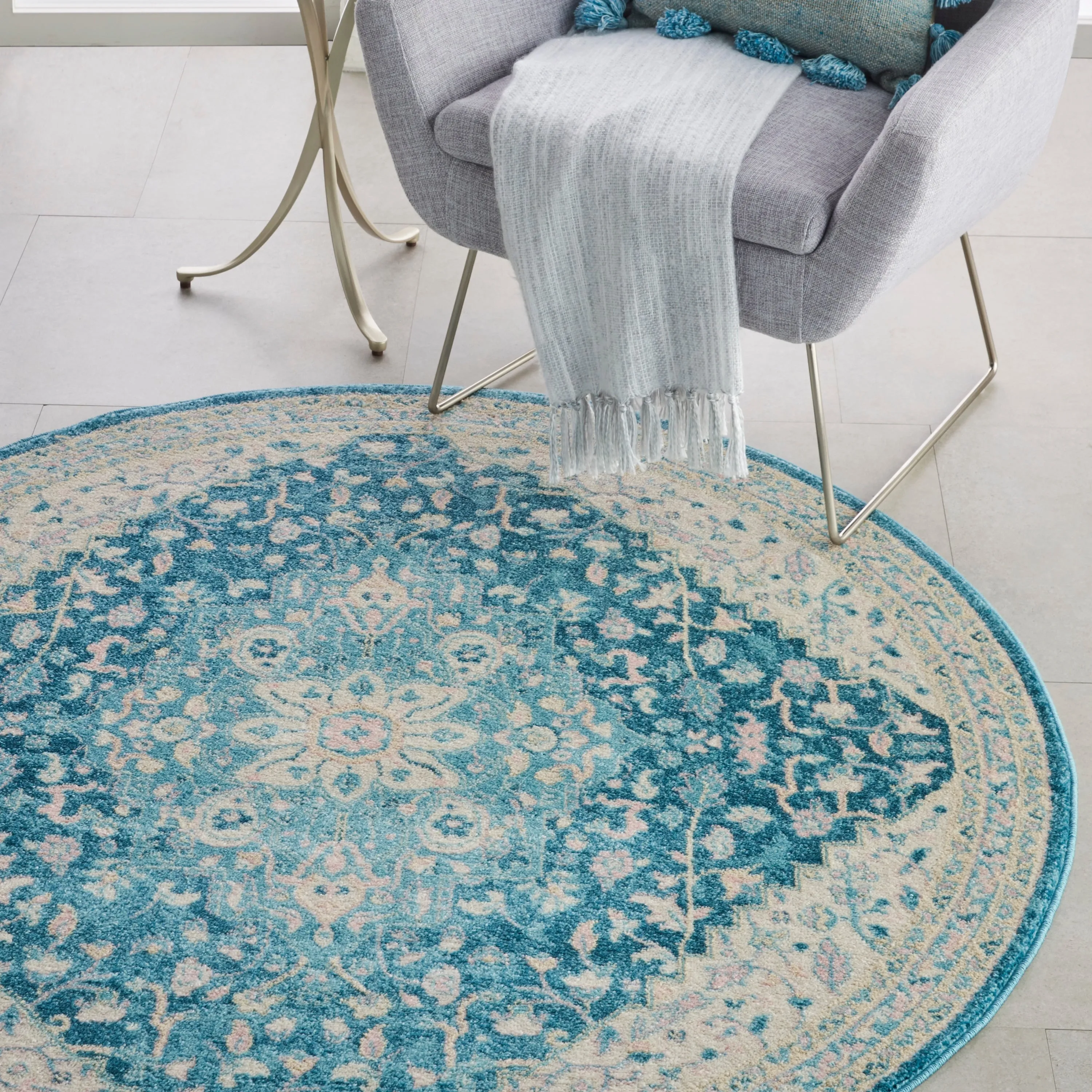 Nourison Tranquil Persian Vintage Oushak Area Rug