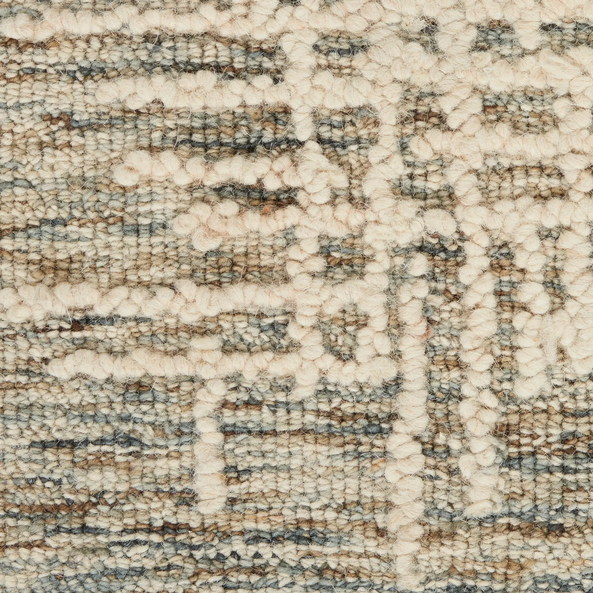 Nourison Vail Textured Wool Modern Crosshatch Area Rug