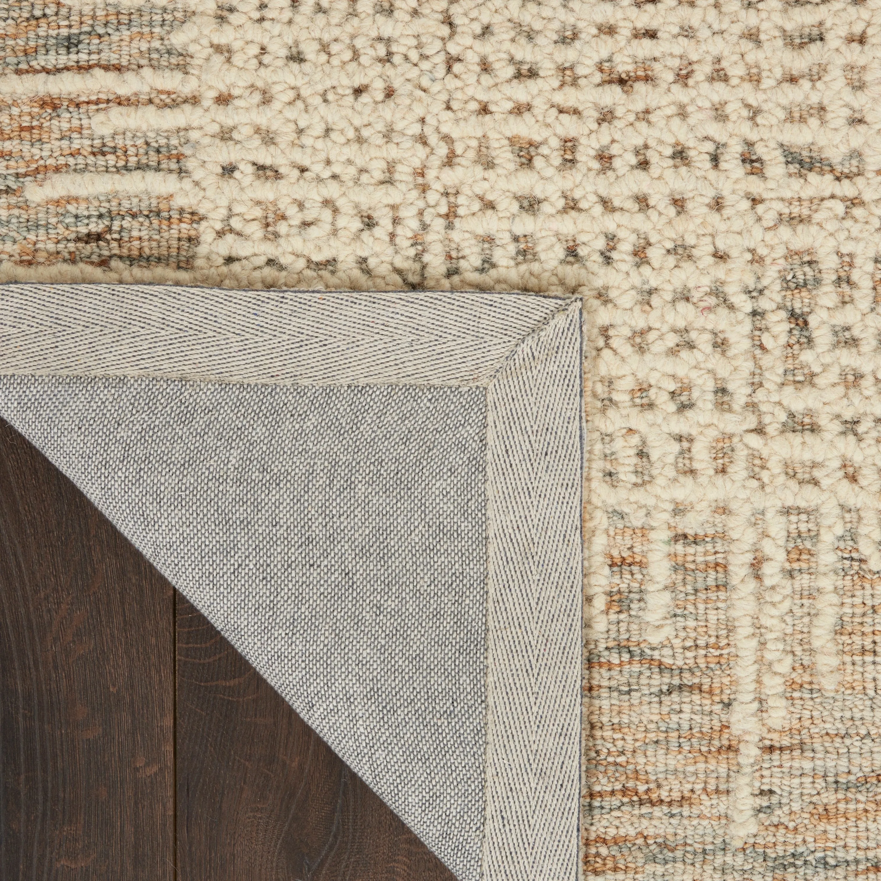 Nourison Vail Textured Wool Modern Crosshatch Area Rug