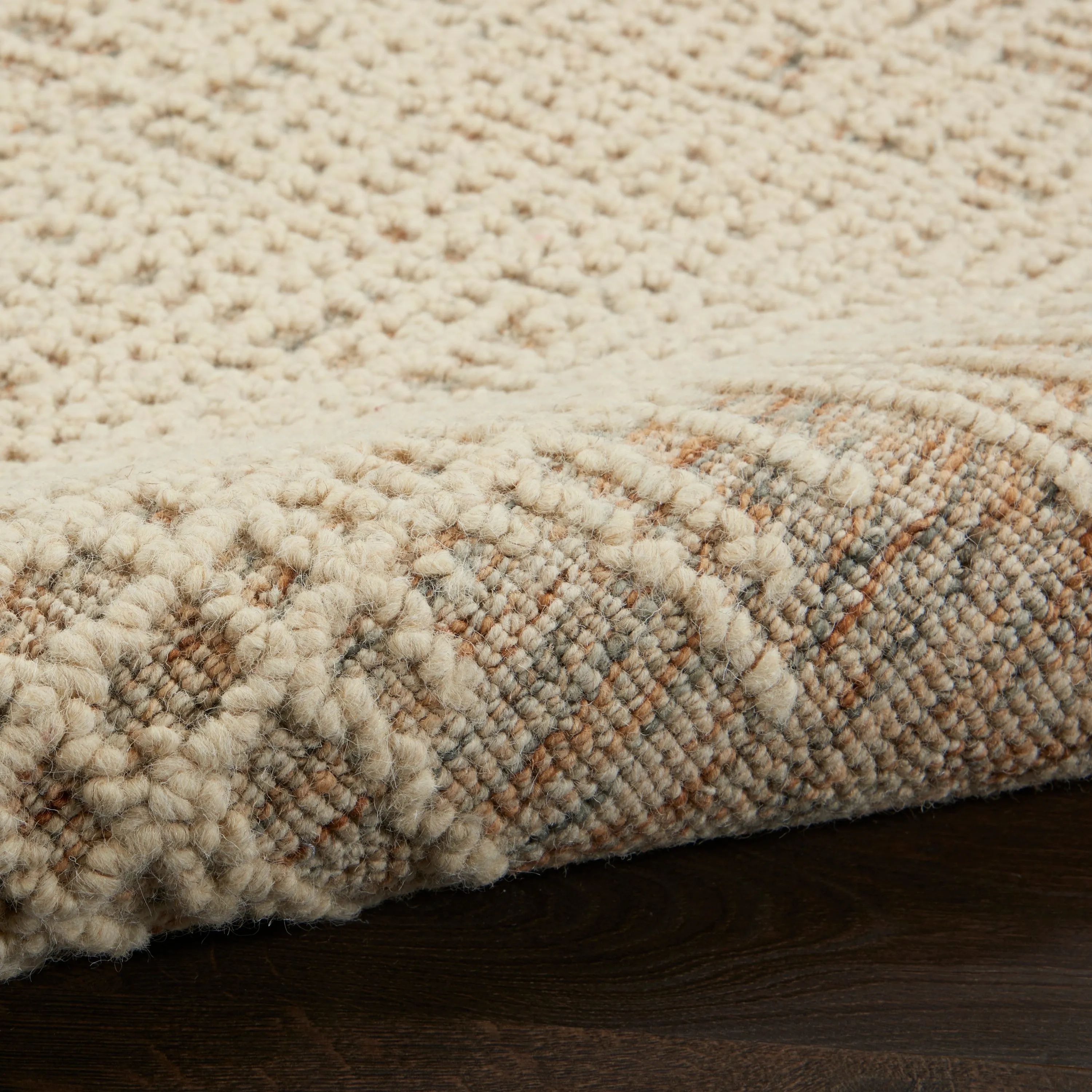 Nourison Vail Textured Wool Modern Crosshatch Area Rug