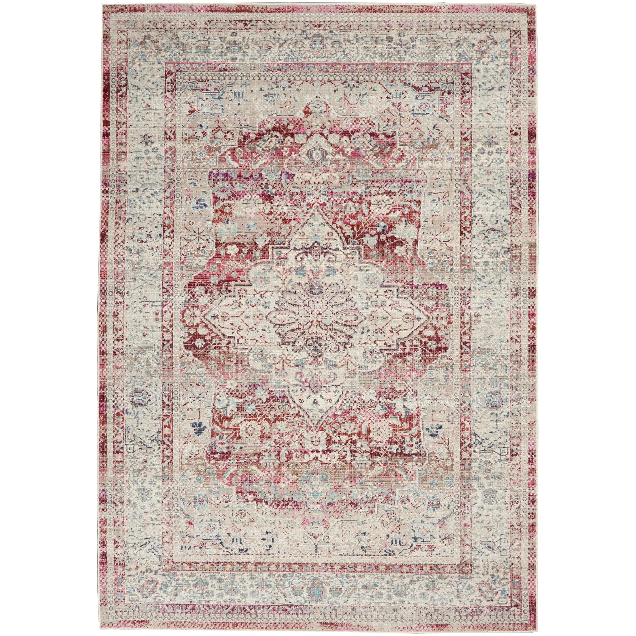 Nourison Vintage Kashan Persian Medallion Area Rug