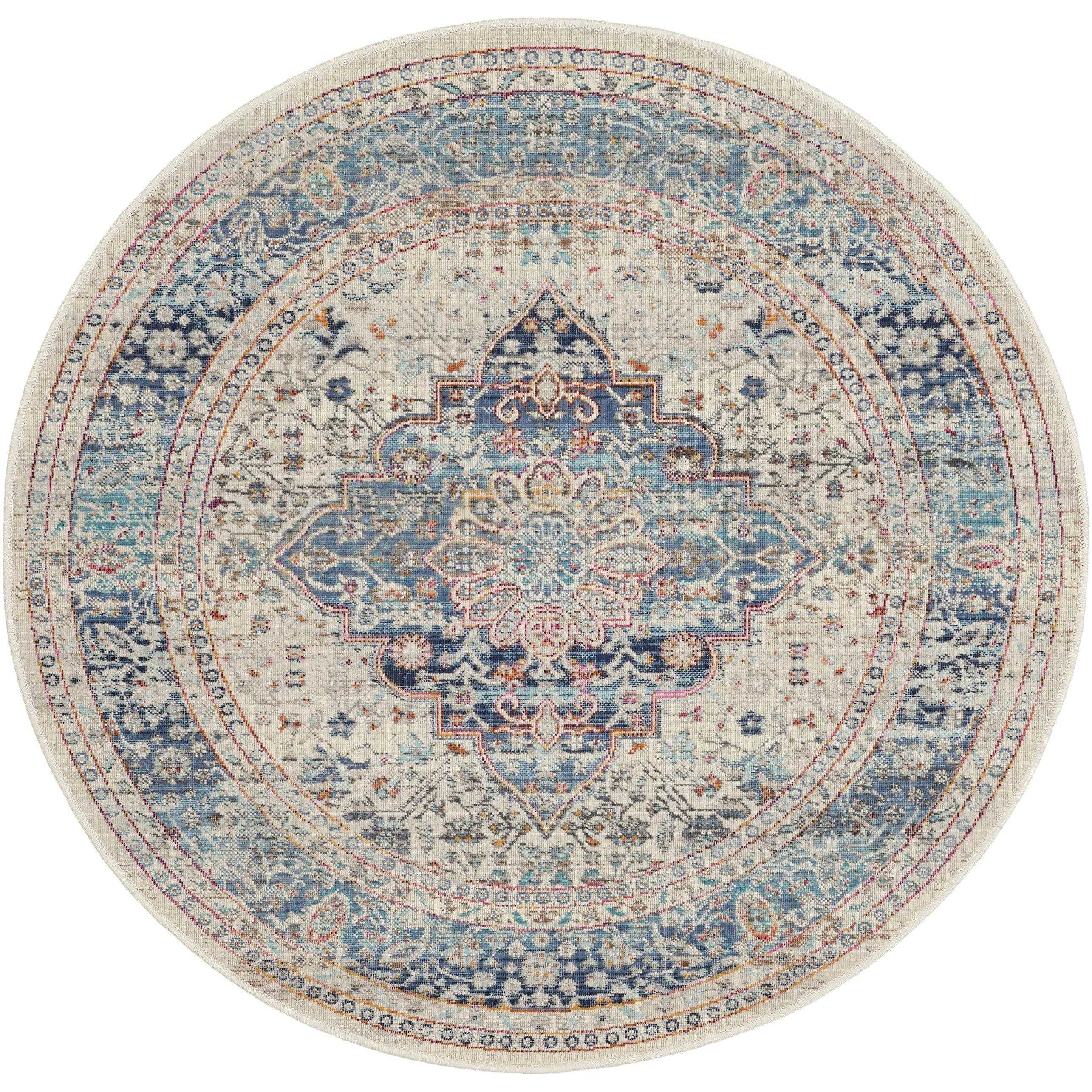 Nourison Vintage Kashan Persian Medallion Area Rug