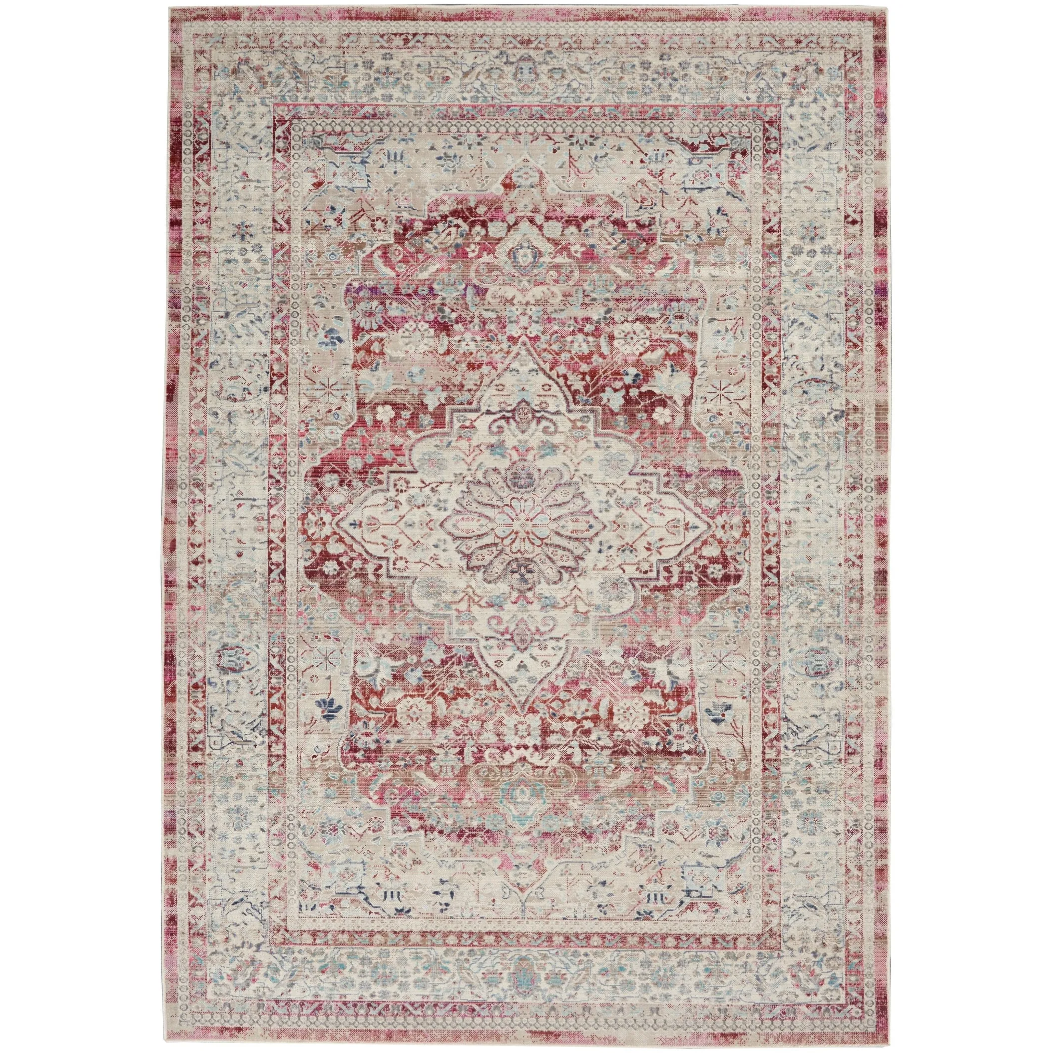 Nourison Vintage Kashan Persian Medallion Area Rug
