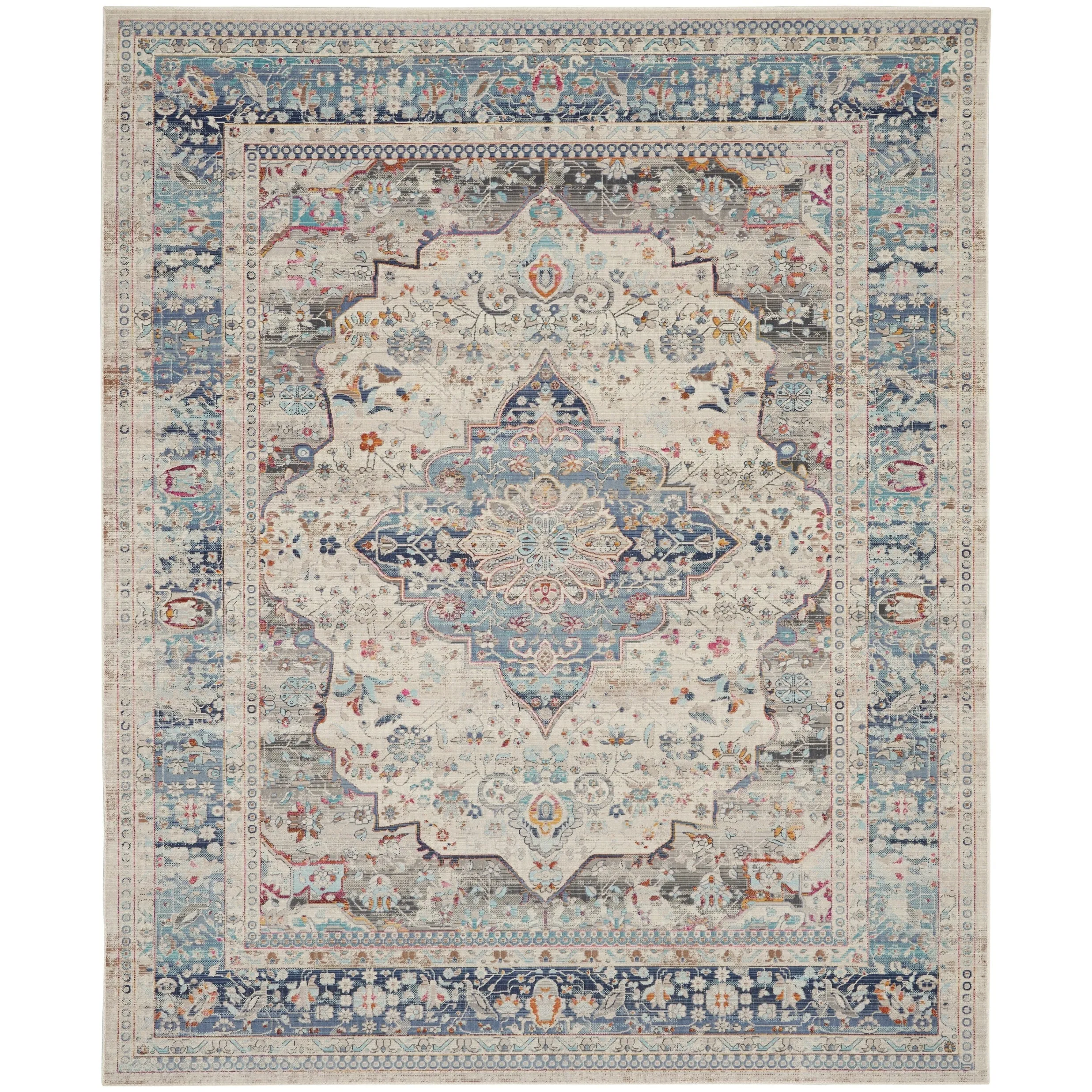 Nourison Vintage Kashan Persian Medallion Area Rug