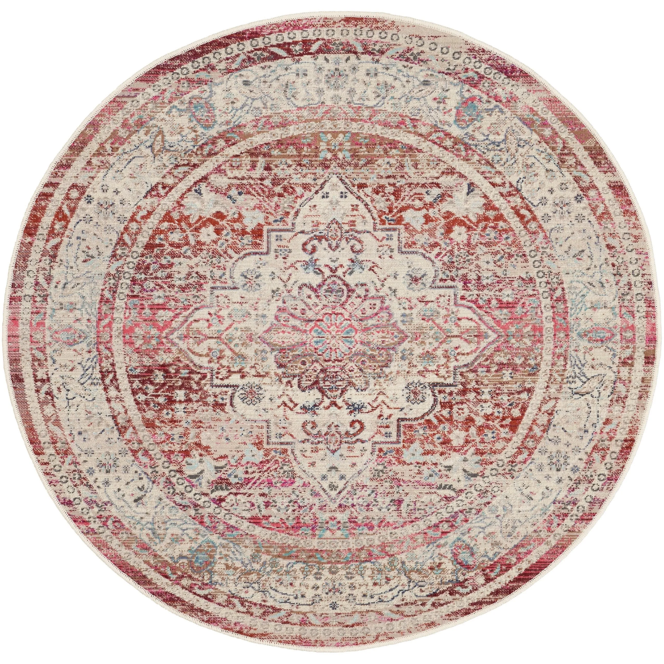 Nourison Vintage Kashan Persian Medallion Area Rug
