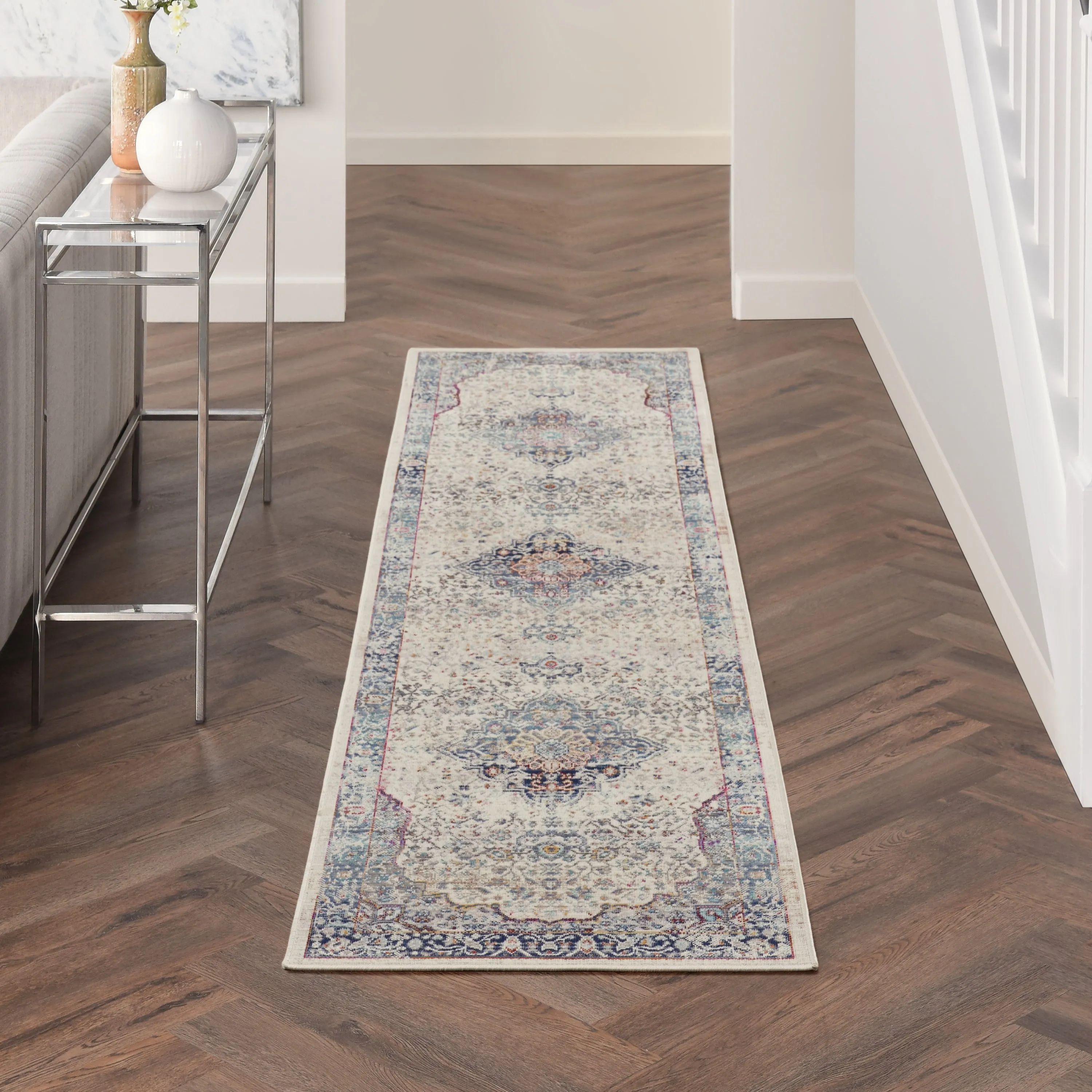 Nourison Vintage Kashan Persian Medallion Area Rug