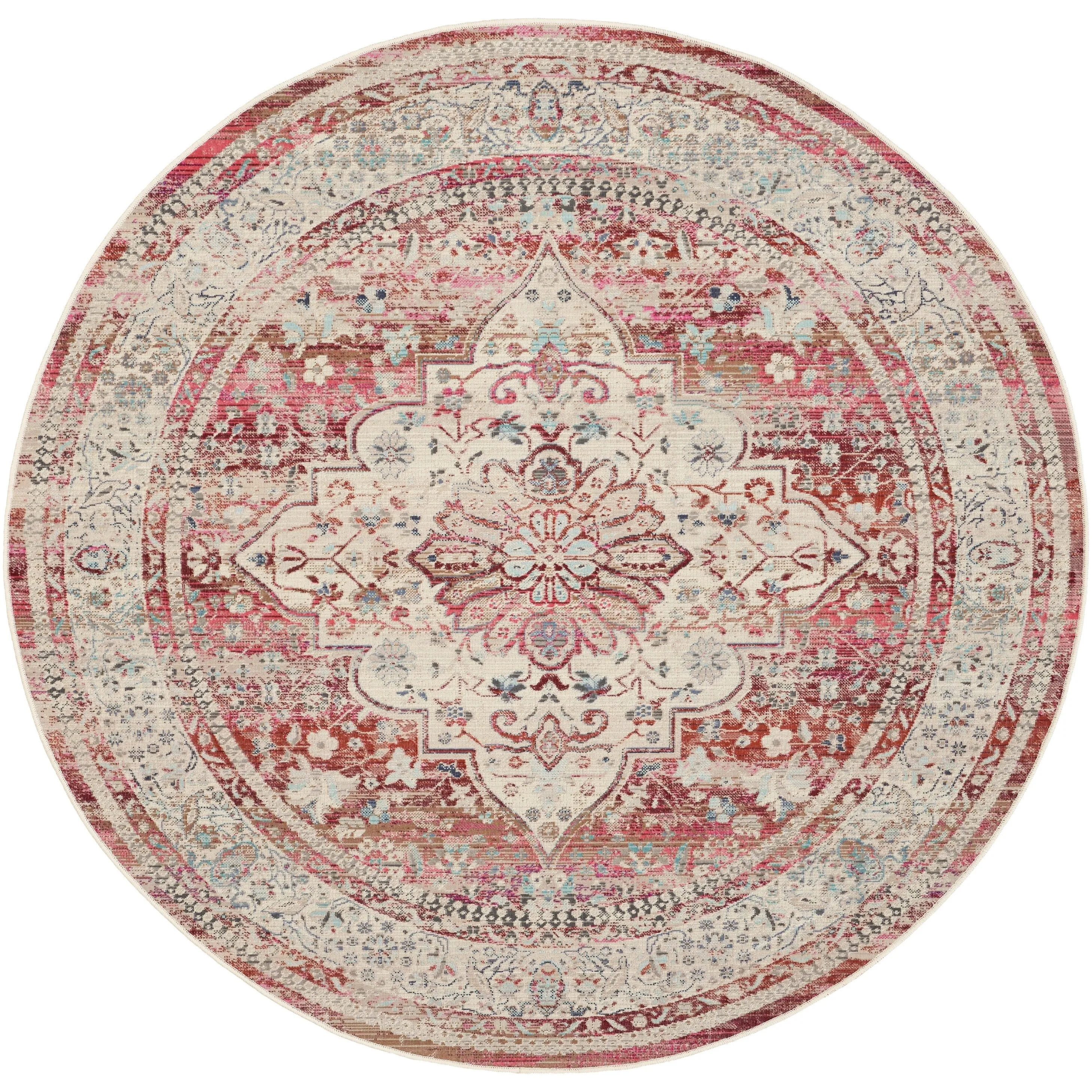 Nourison Vintage Kashan Persian Medallion Area Rug