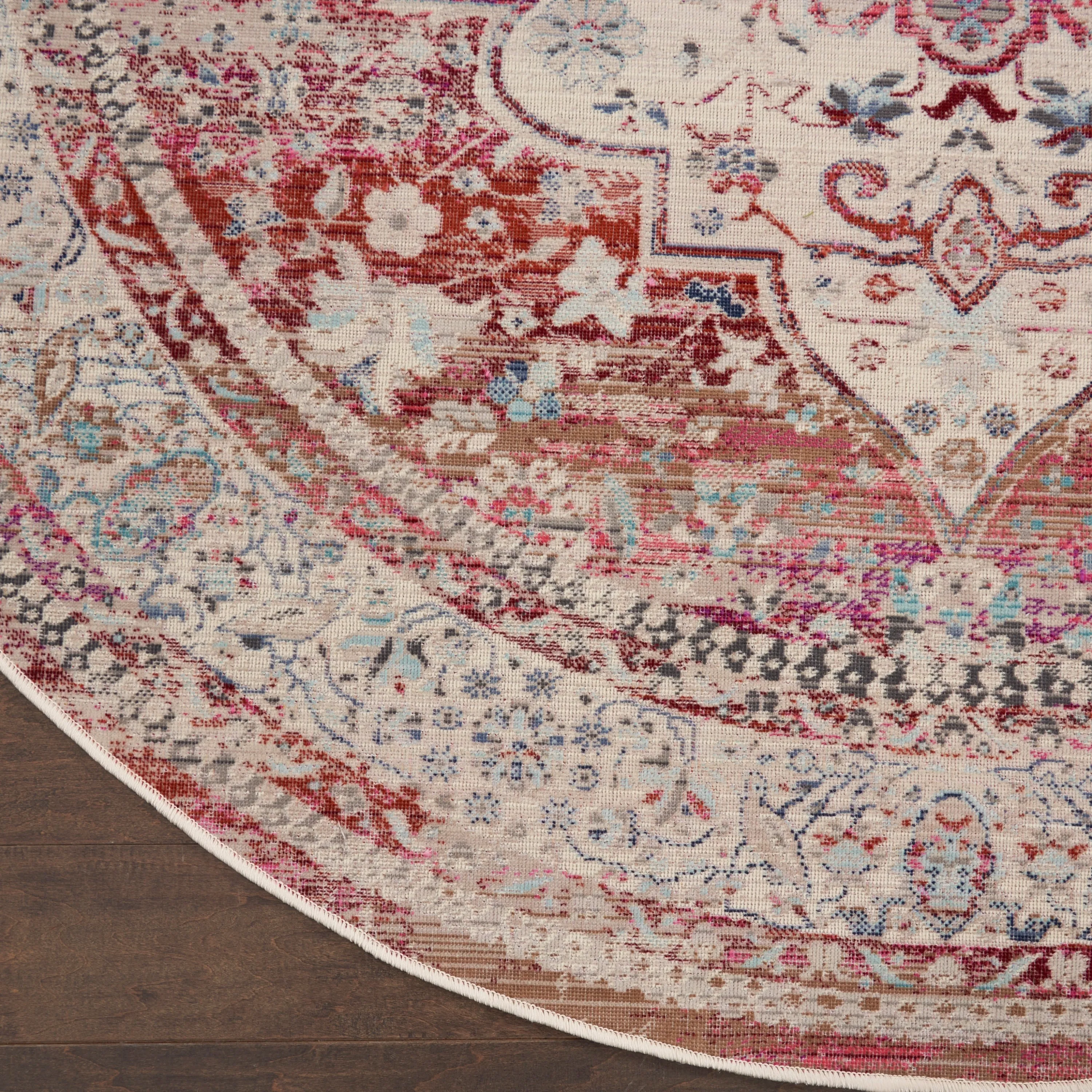 Nourison Vintage Kashan Persian Medallion Area Rug