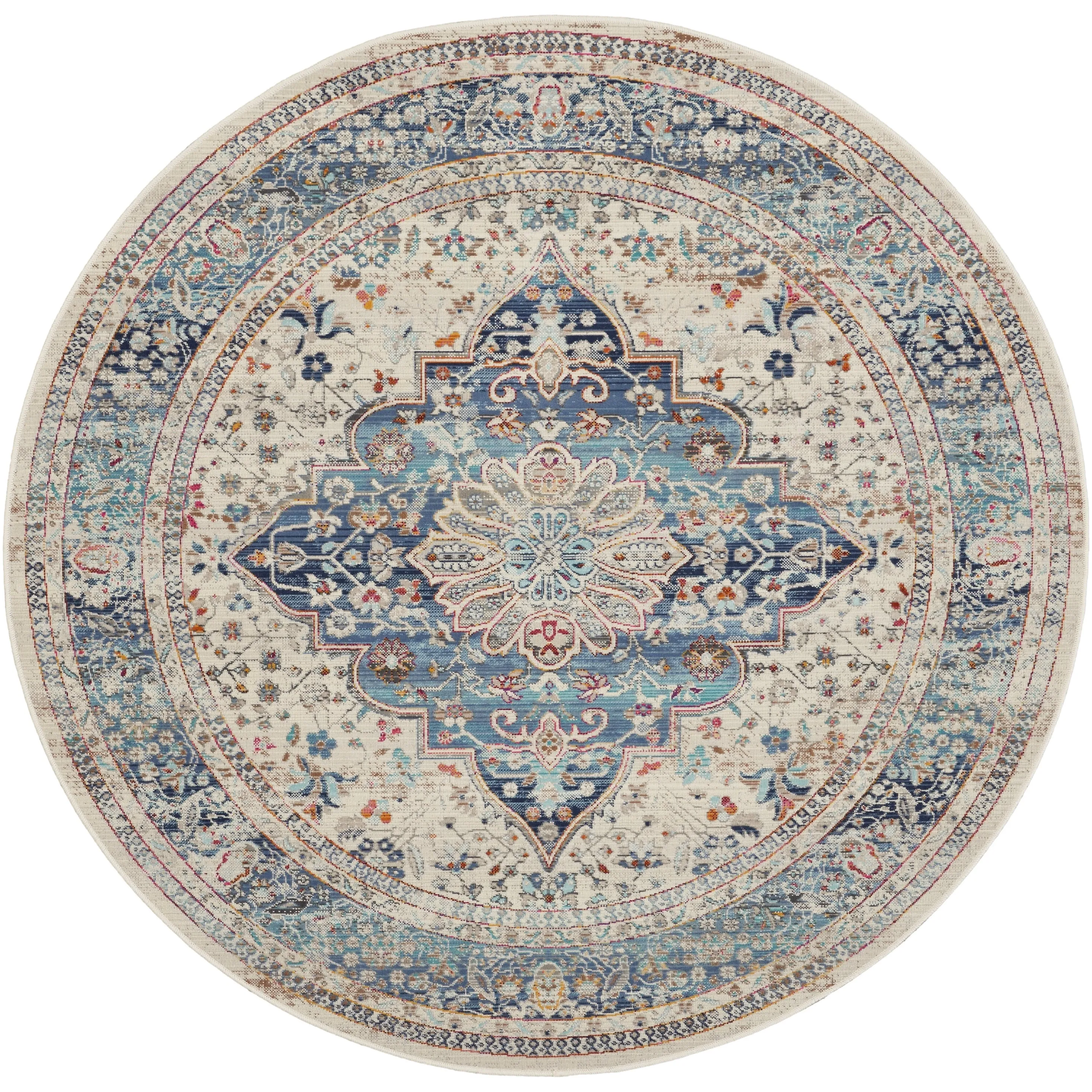 Nourison Vintage Kashan Persian Medallion Area Rug