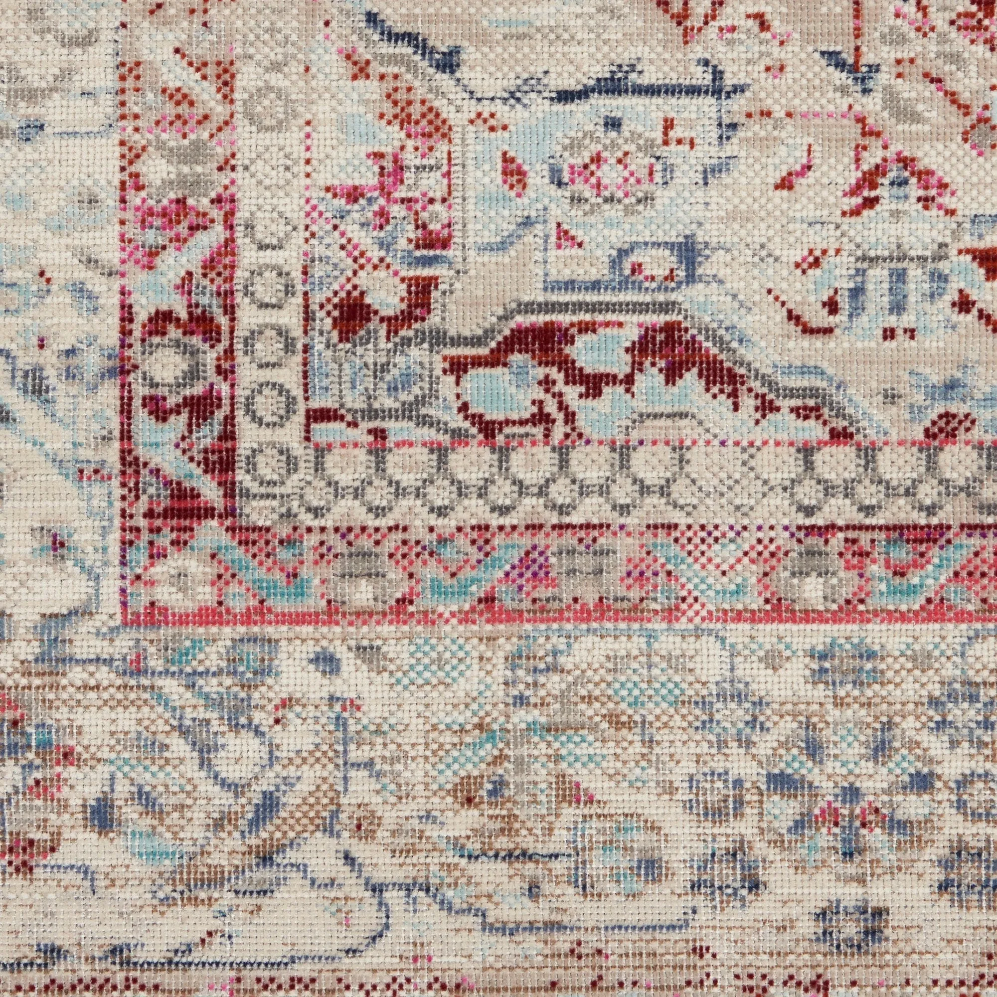 Nourison Vintage Kashan Persian Medallion Area Rug