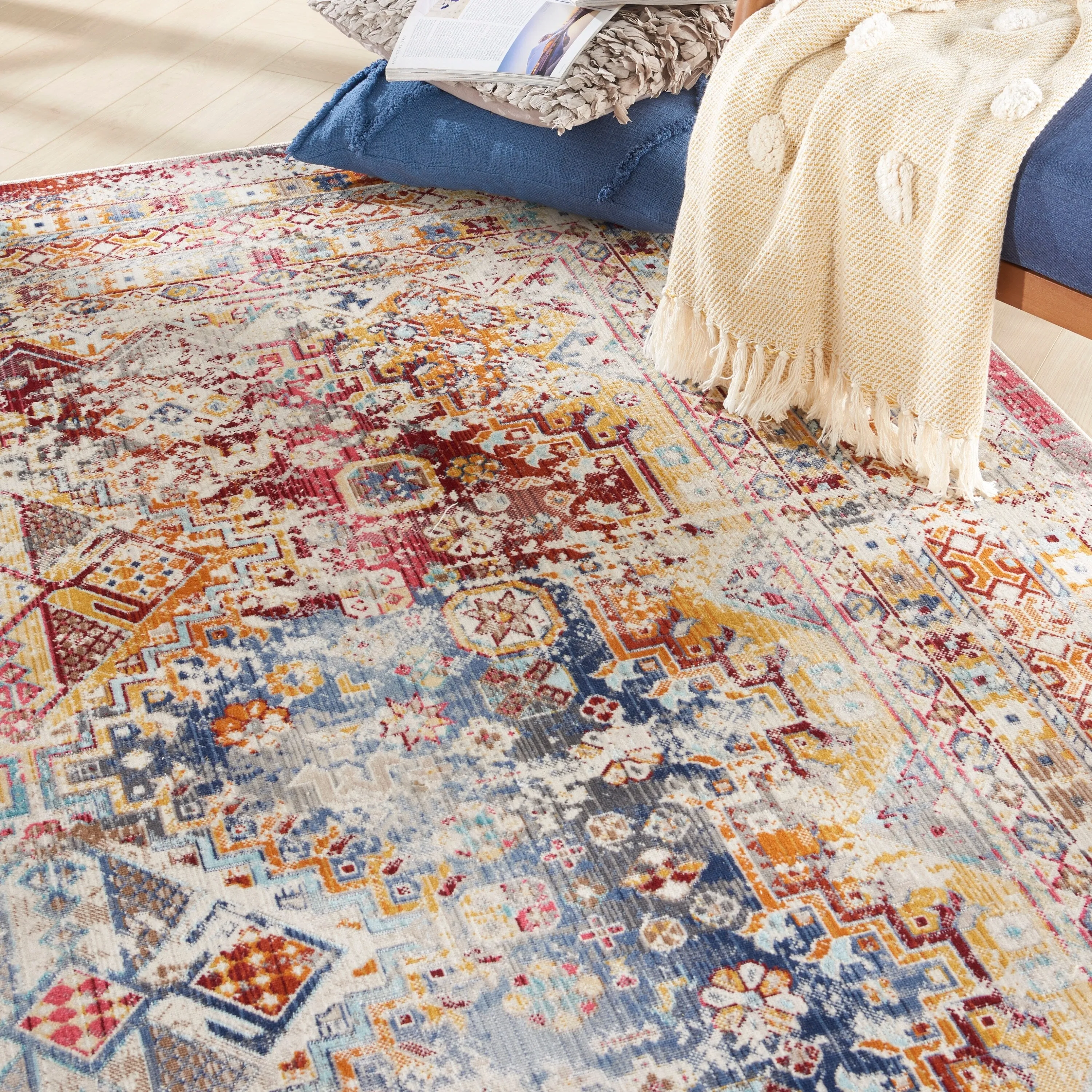 Nourison Vintage Kashan Traditional Persian Vintage Area Rug
